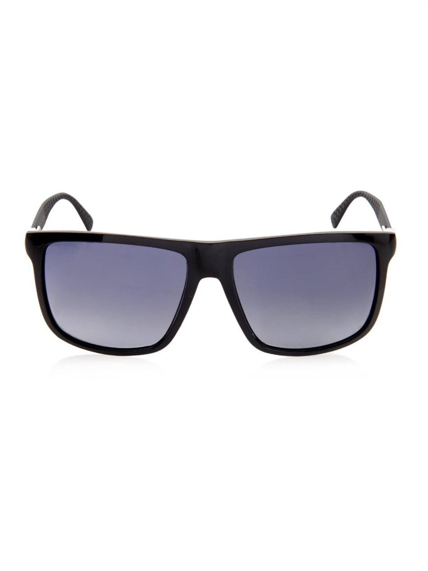 rectangular frame acetate sunglasses