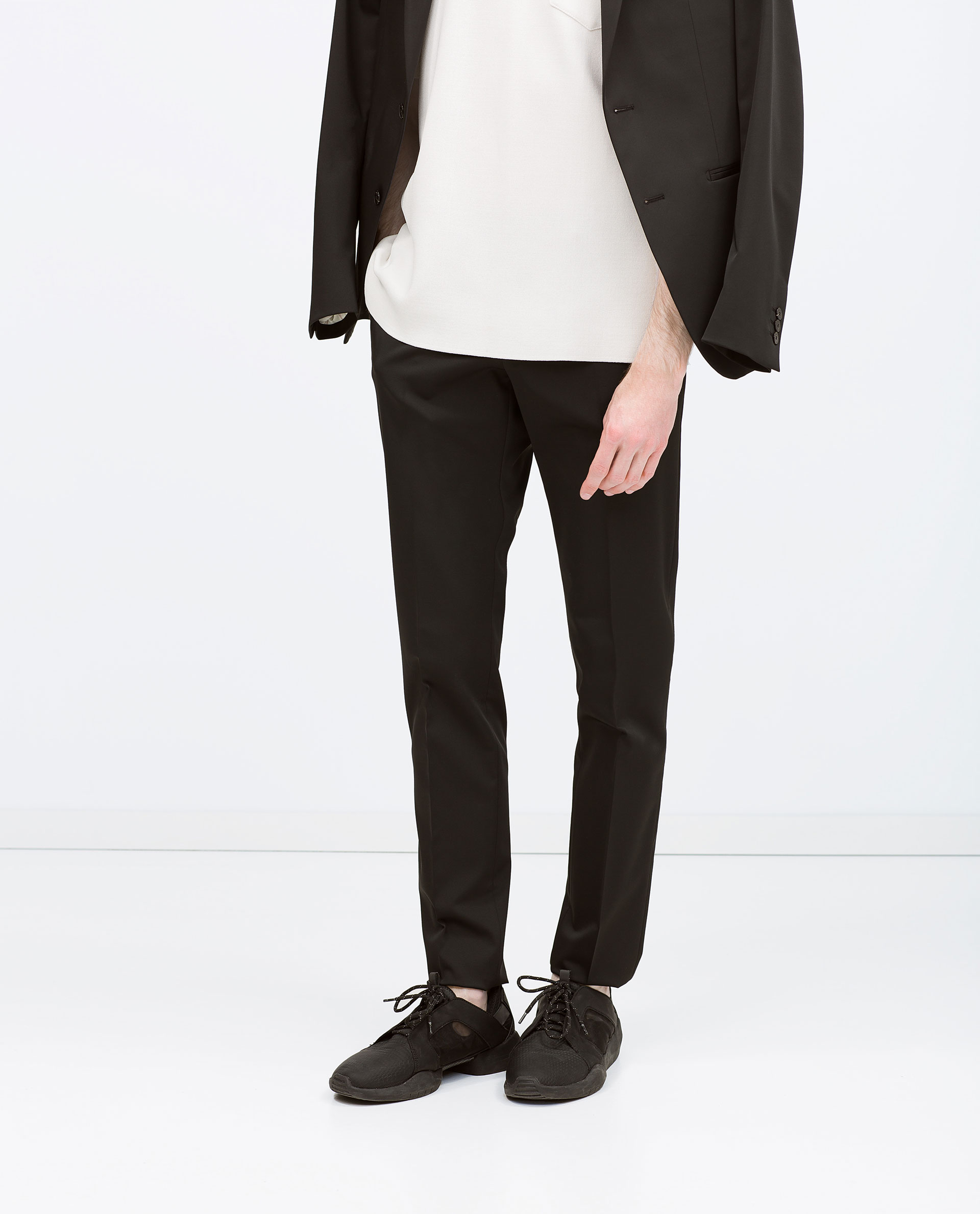 zara jeans with side stripe