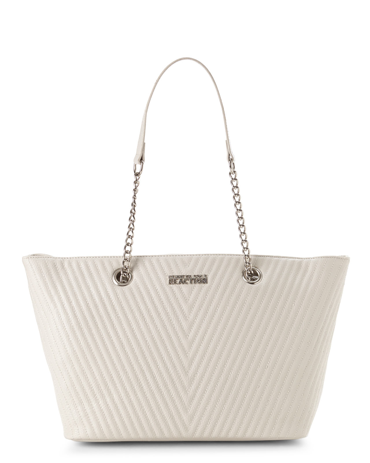 Kenneth Cole Reaction Ivory Chevy Chain Tote In White Lyst Kenneth Cole Reaction Ivory Chevy Chain