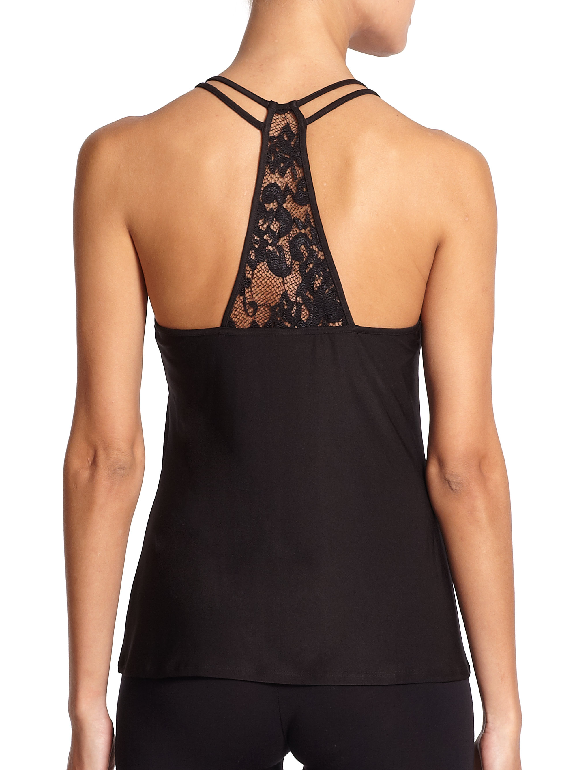 black racerback camisole