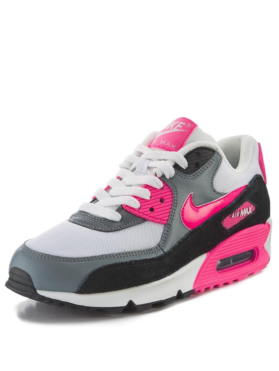 Nike Air Max 90 Essential Trainers in Pink for Men (white/pink/black