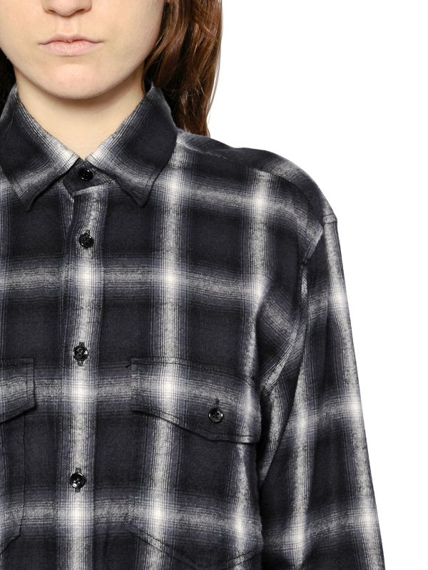 saint laurent plaid shirt
