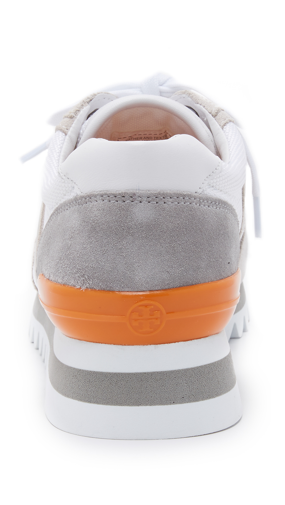 Tory Burch Sawtooth Logo Trainer Sneakers in White | Lyst