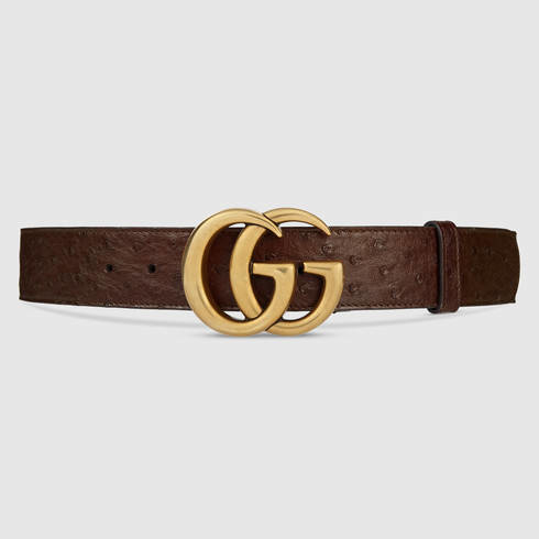 Gucci ostrich belt Clearance