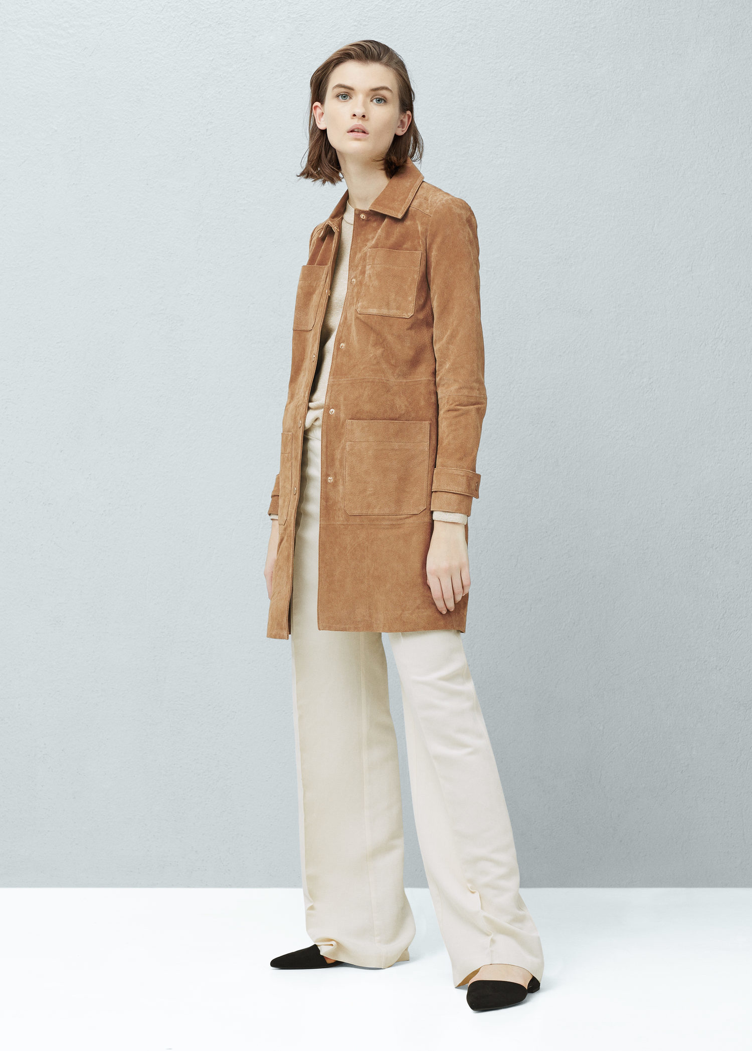 mango suede coat