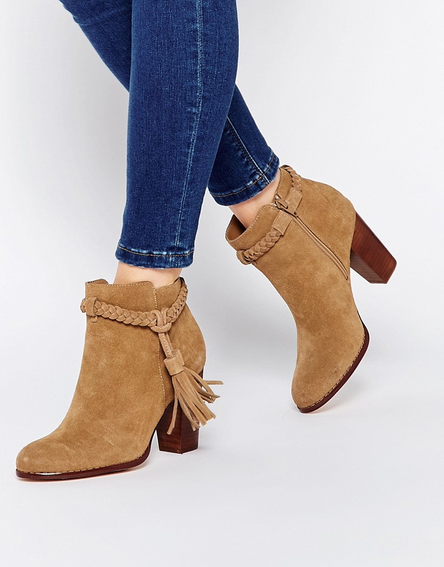Tassel suede boots clearance