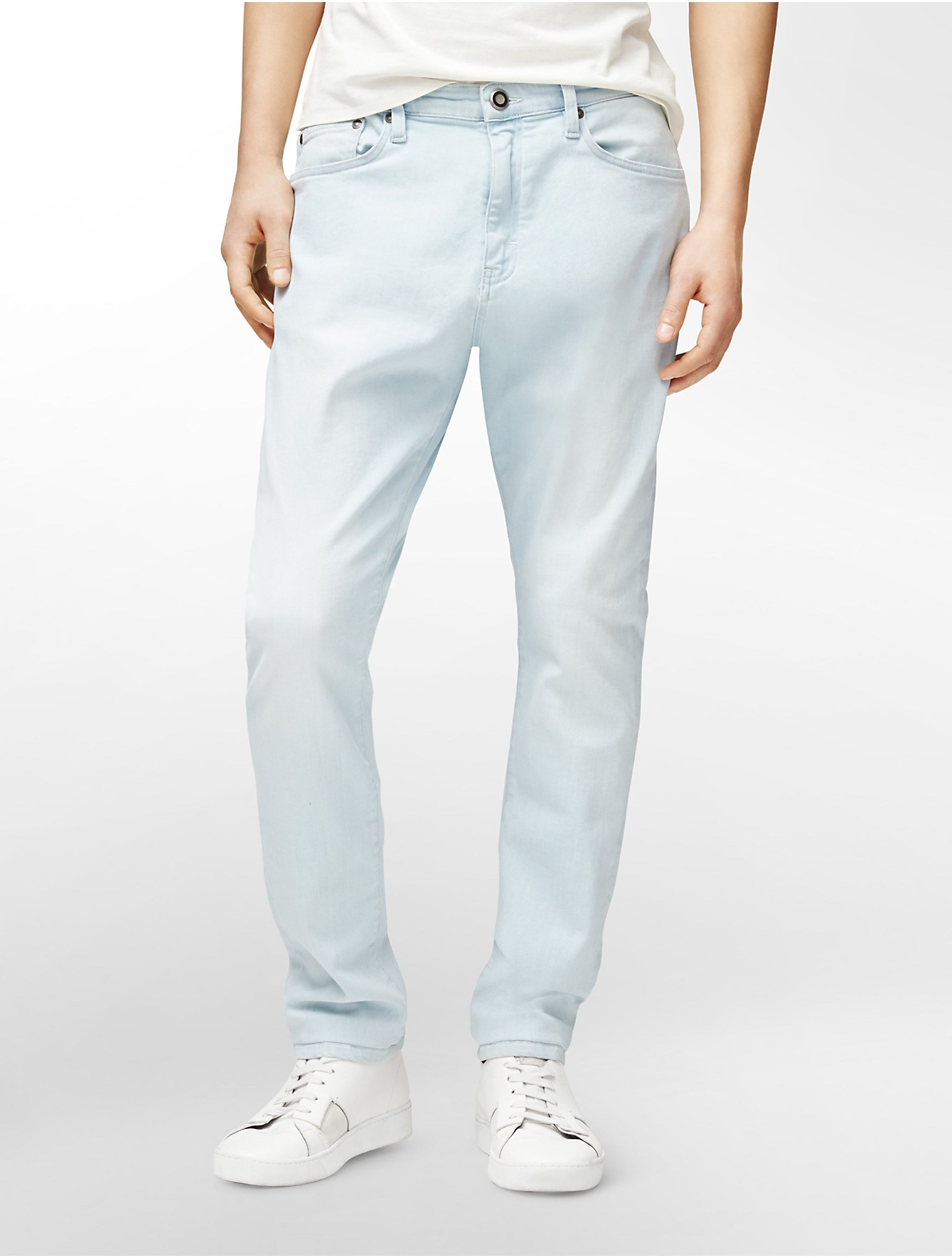 calvin klein light blue jeans