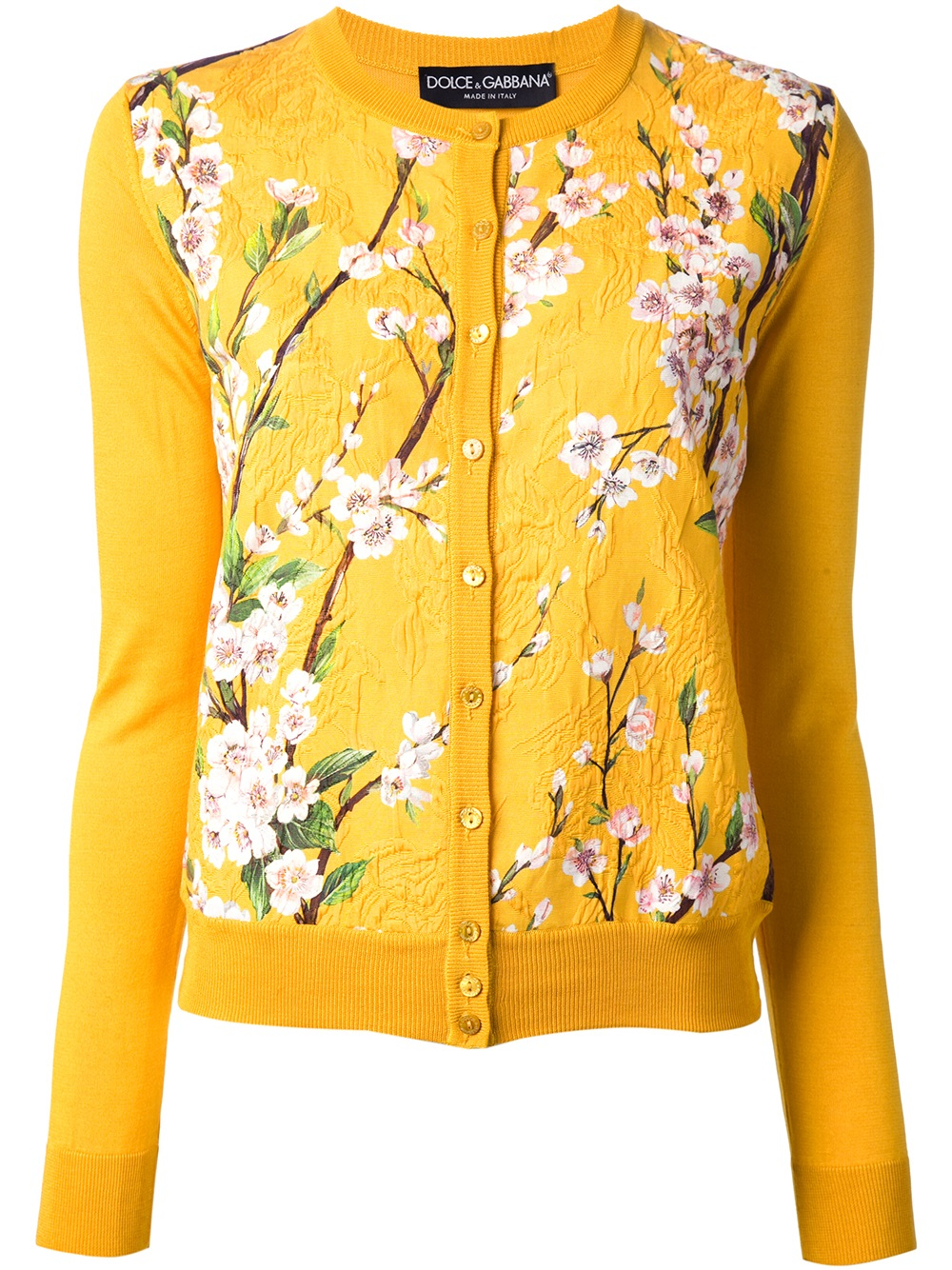 yellow flower cardigan