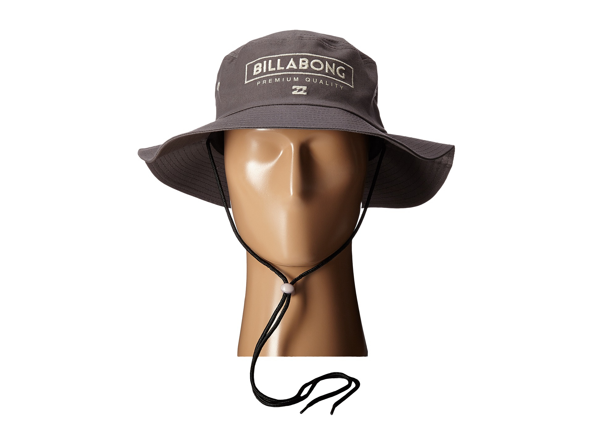 Billabong Cotton Big John Safari Hat in Charcoal (Gray) for Men | Lyst