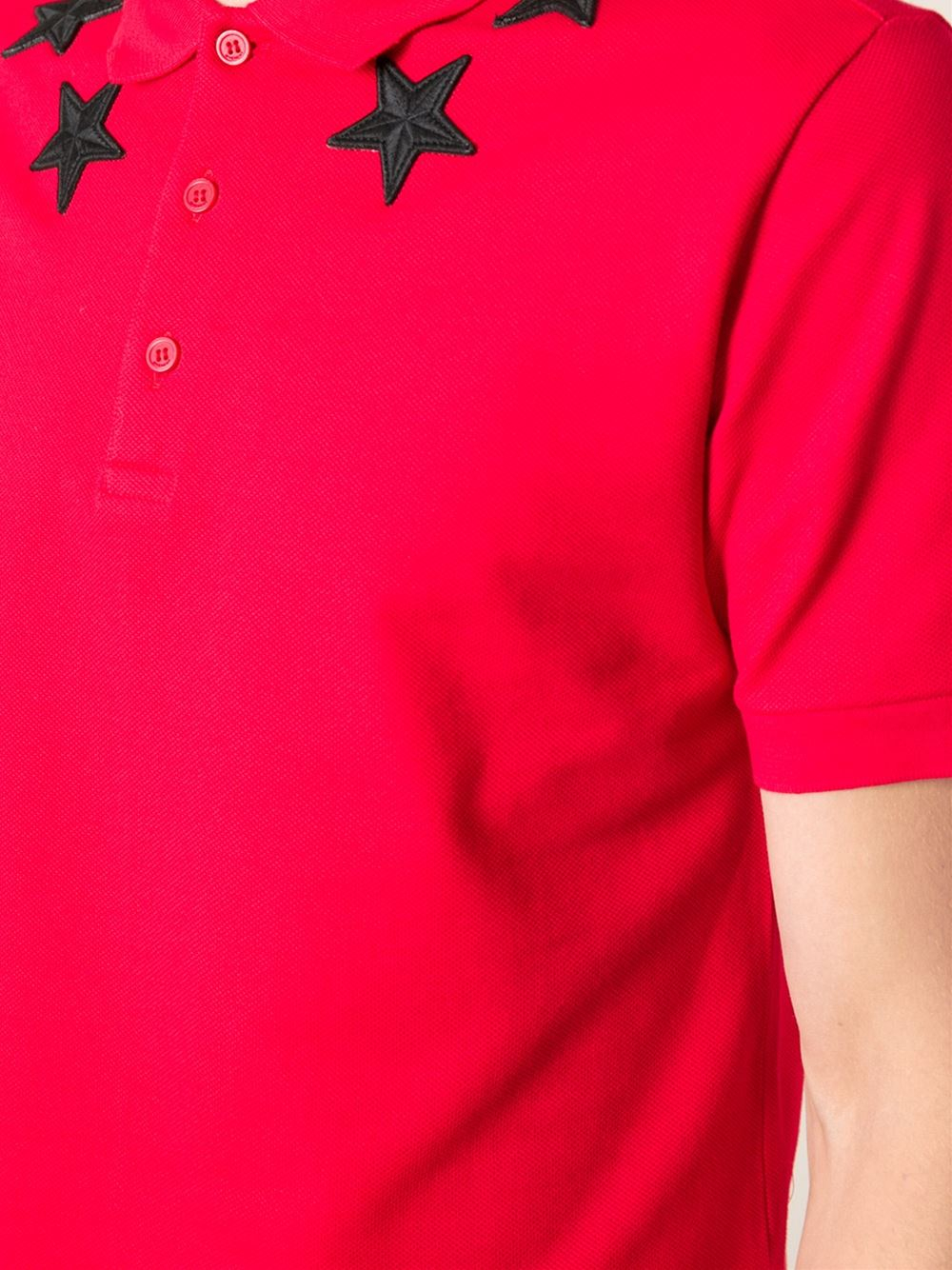 givenchy red polo shirt