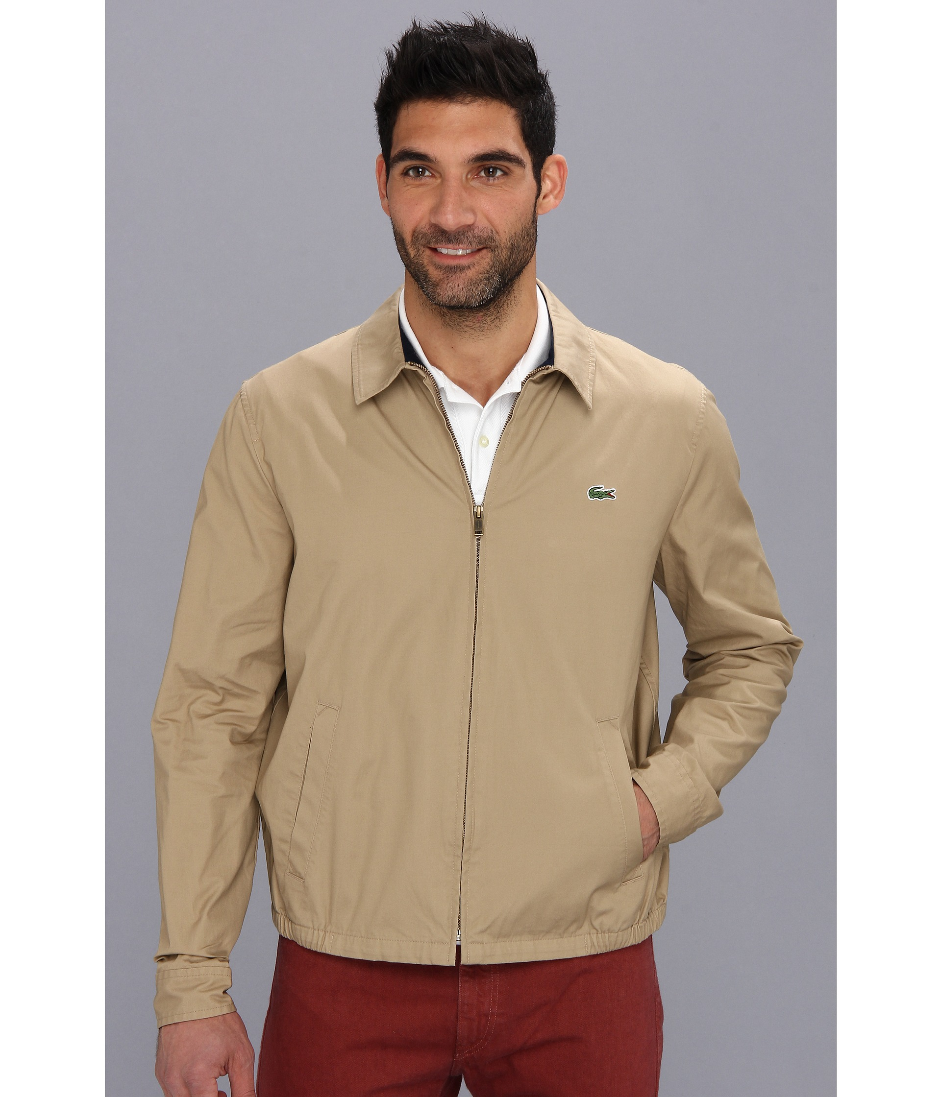lacoste brown jacket