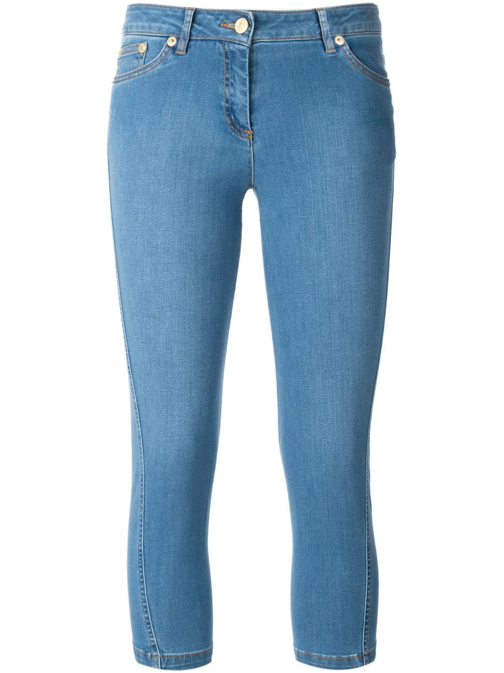 Kenzo Cropped Jeans in Blue | Lyst