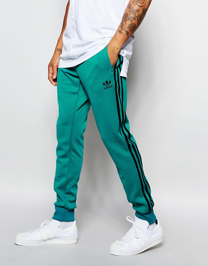 teal adidas joggers