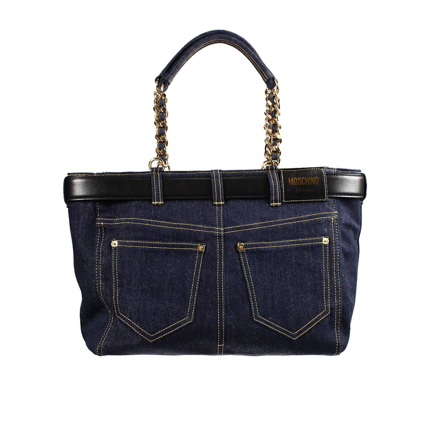 moschino denim bag