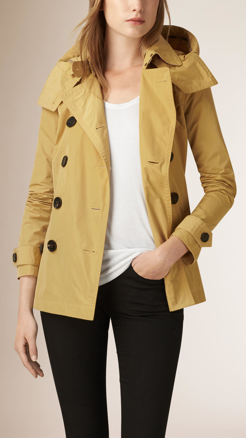 burberry trench coat womens yellow