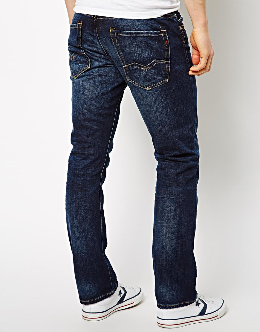Informeer aanvaardbaar zwaartekracht Replay Jeans Waitom Straight Fit Dark Wash in Blue for Men | Lyst