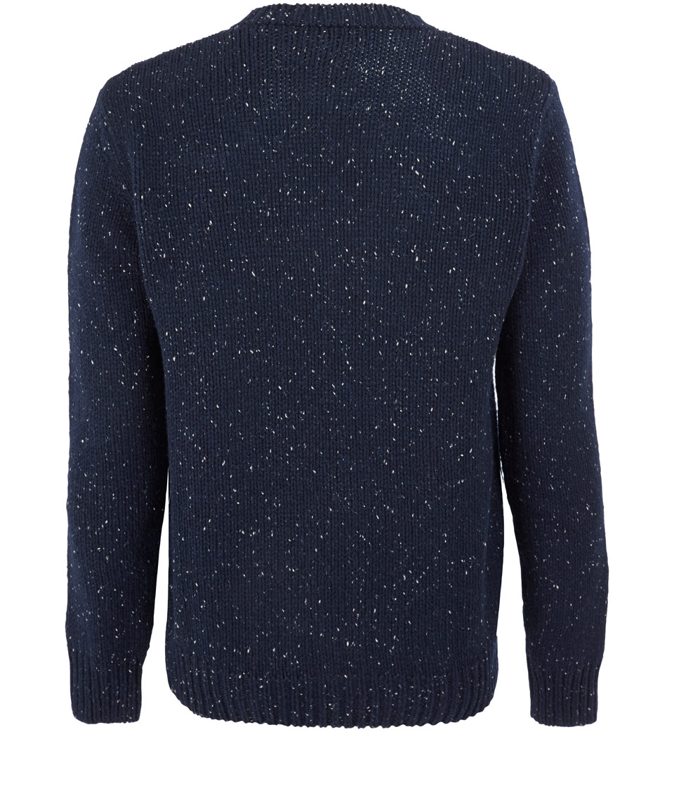 multi coloured knitted jumper mens