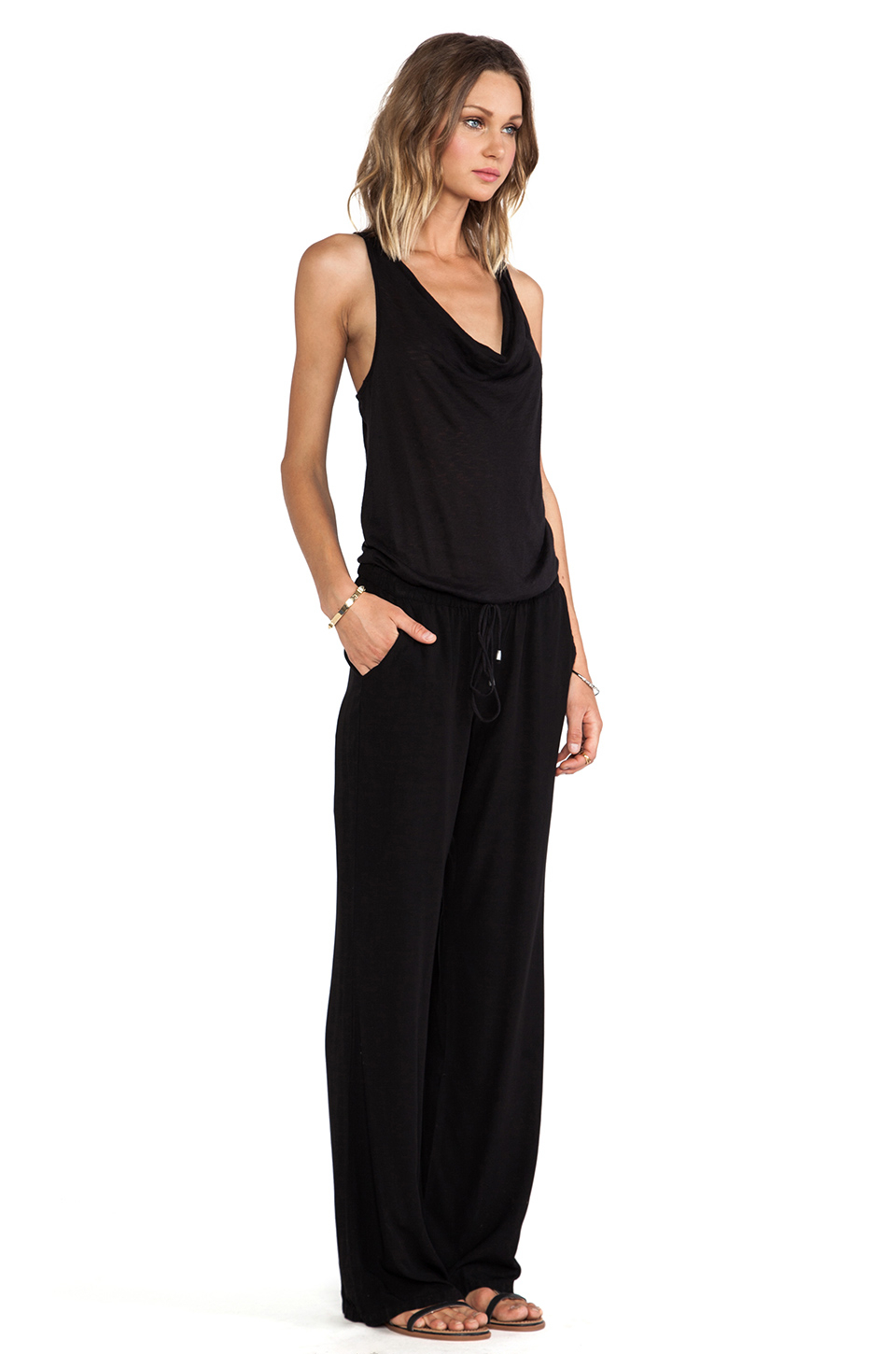 splendid black jumpsuit