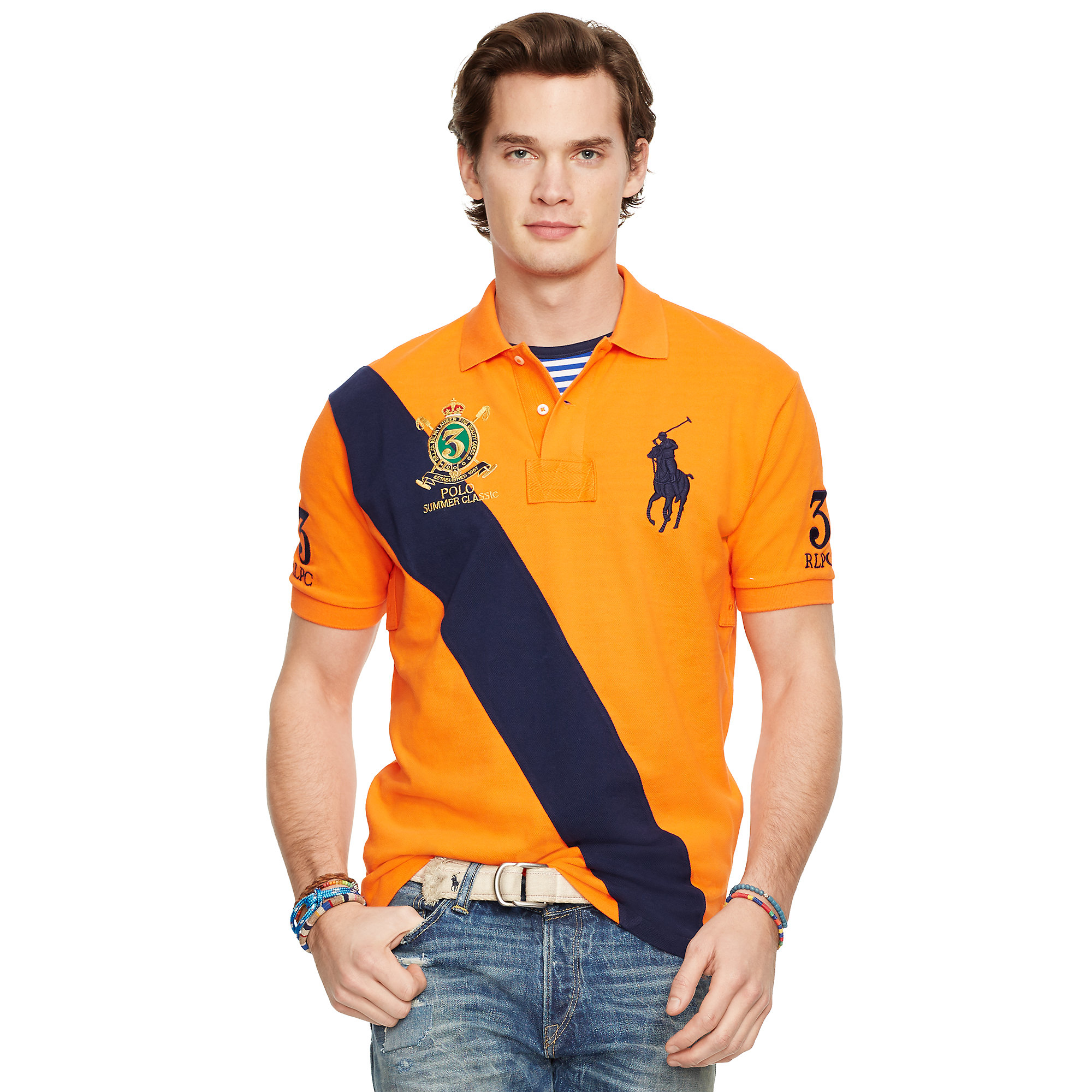 ralph lauren orange polo