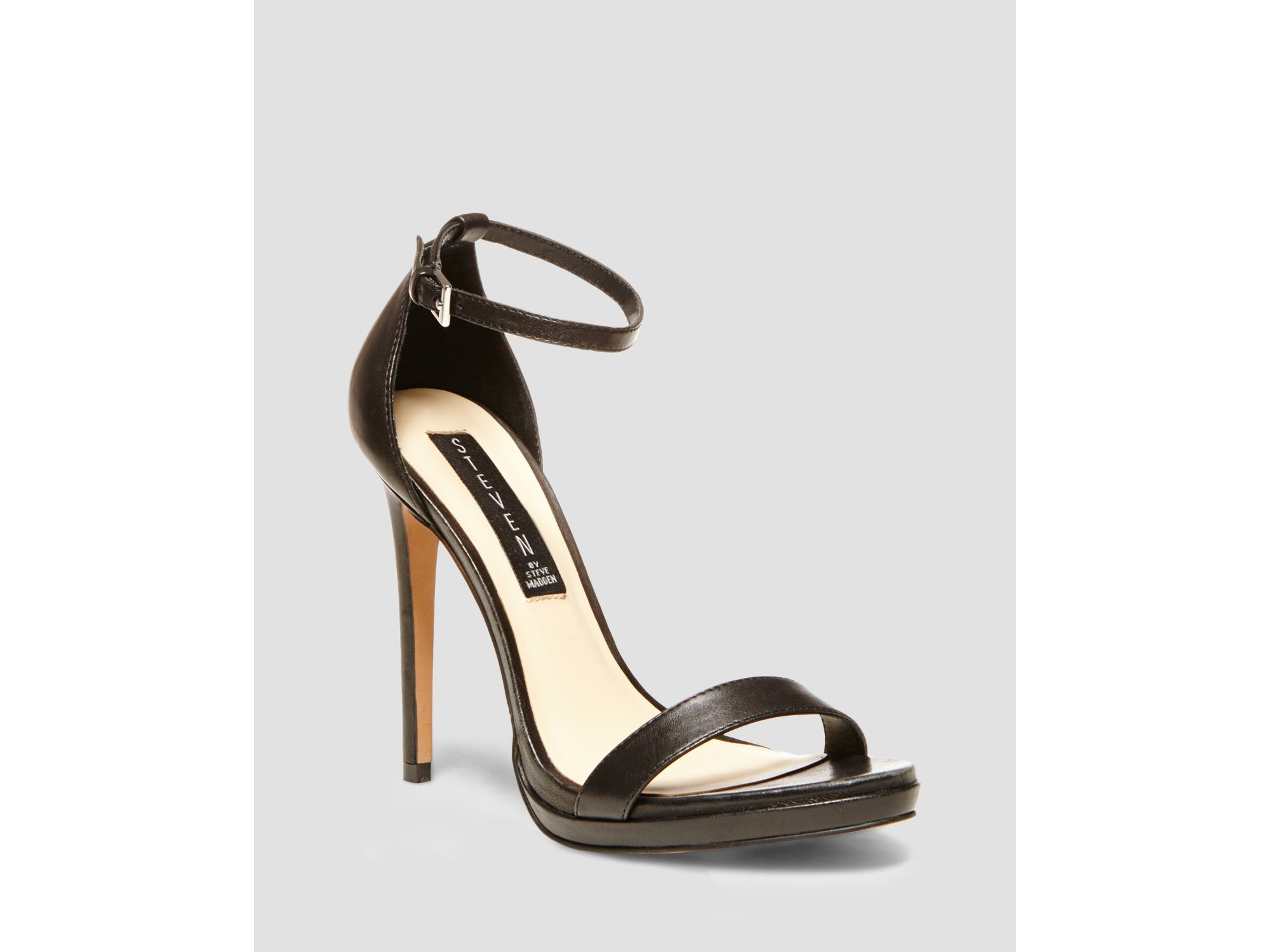 steven by steve madden jersey leather block heel sandals