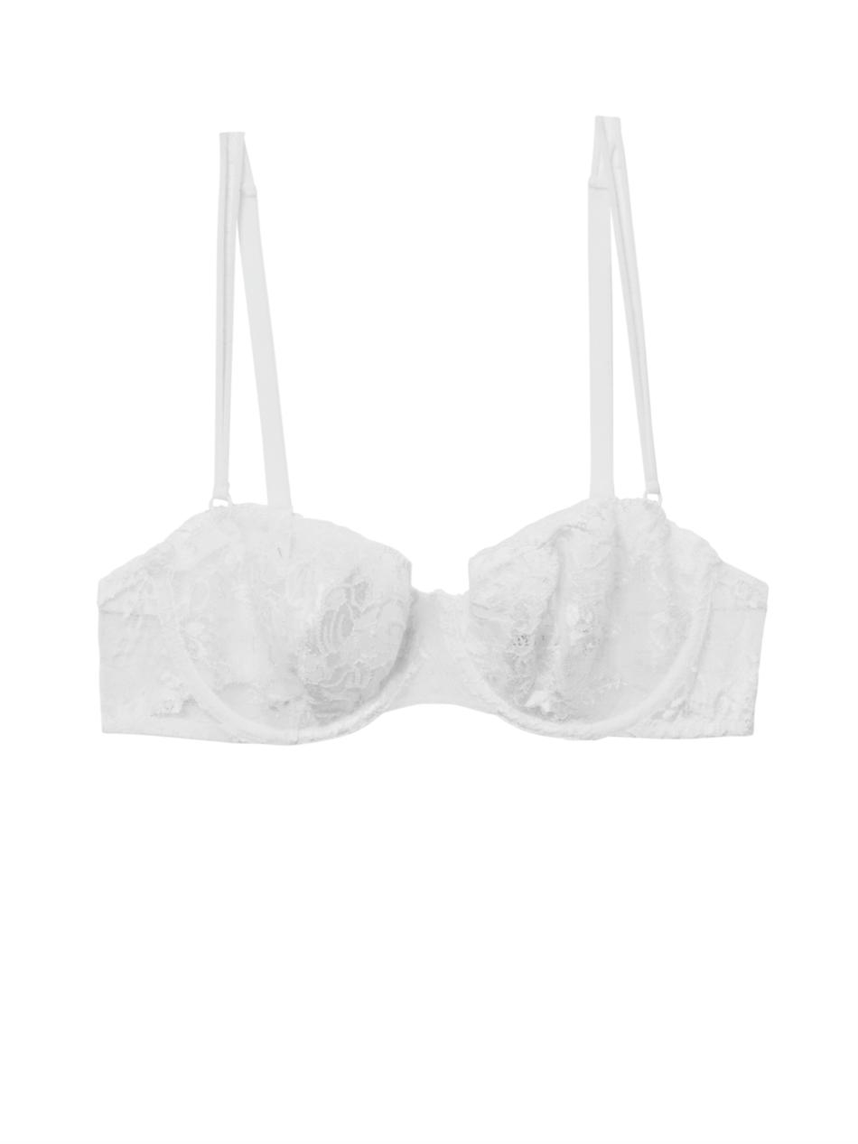 La Perla Maharani Lace Balconette Bra in White | Lyst