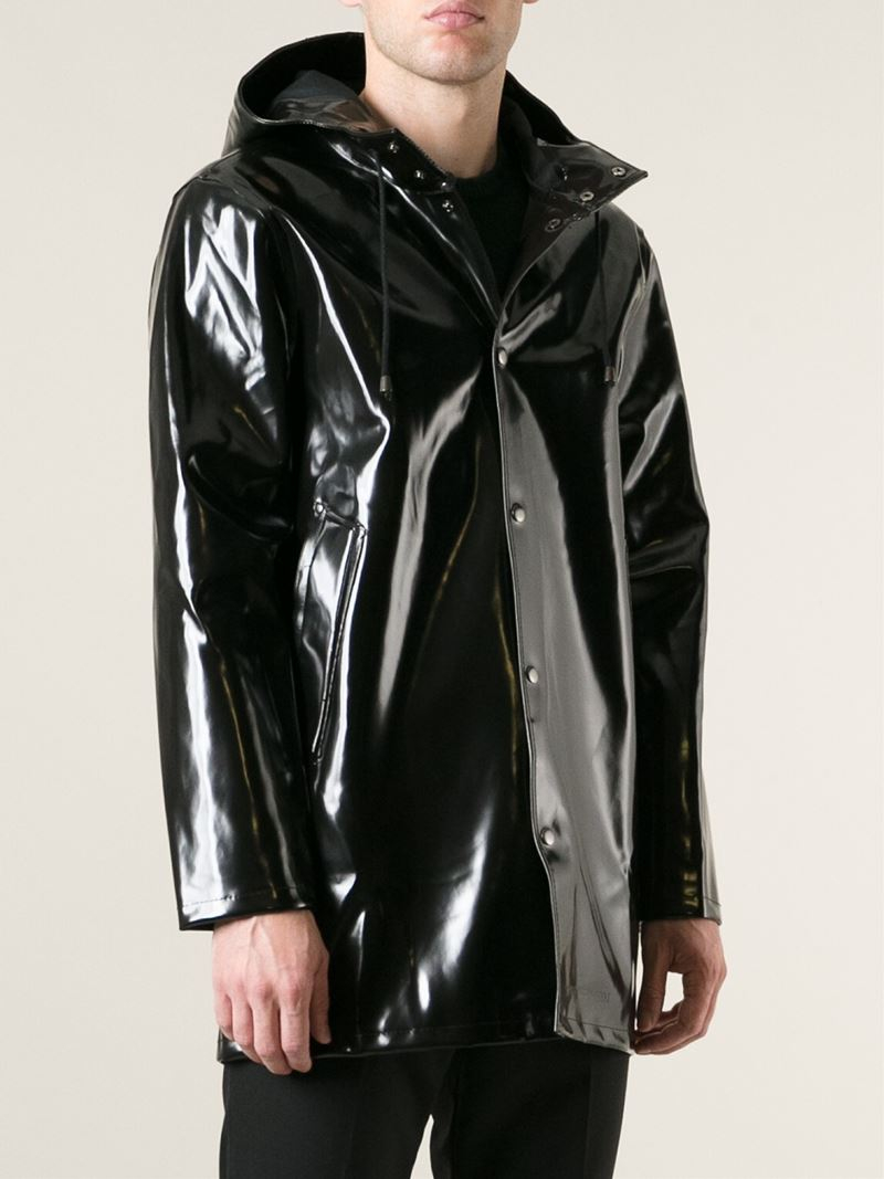 Lyst Stutterheim 'stockholm Opal' Raincoat in Black for Men