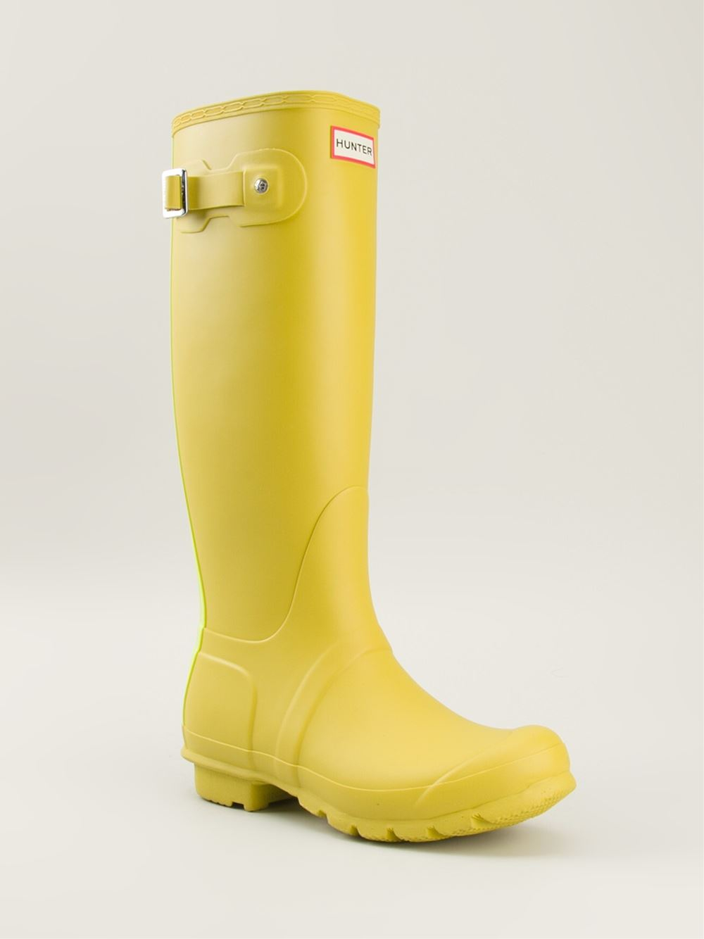 mens yellow hunter rain boots