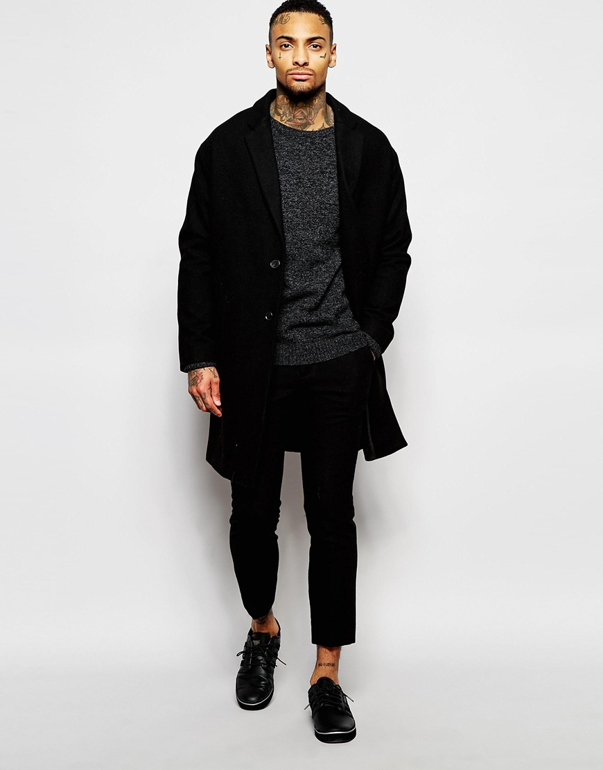 dropped shoulder coat