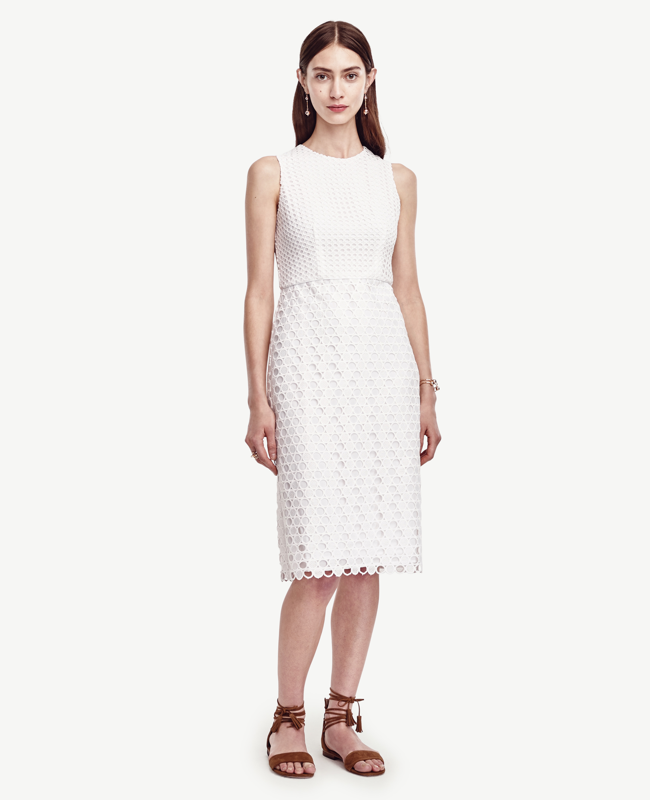 ann taylor white dress