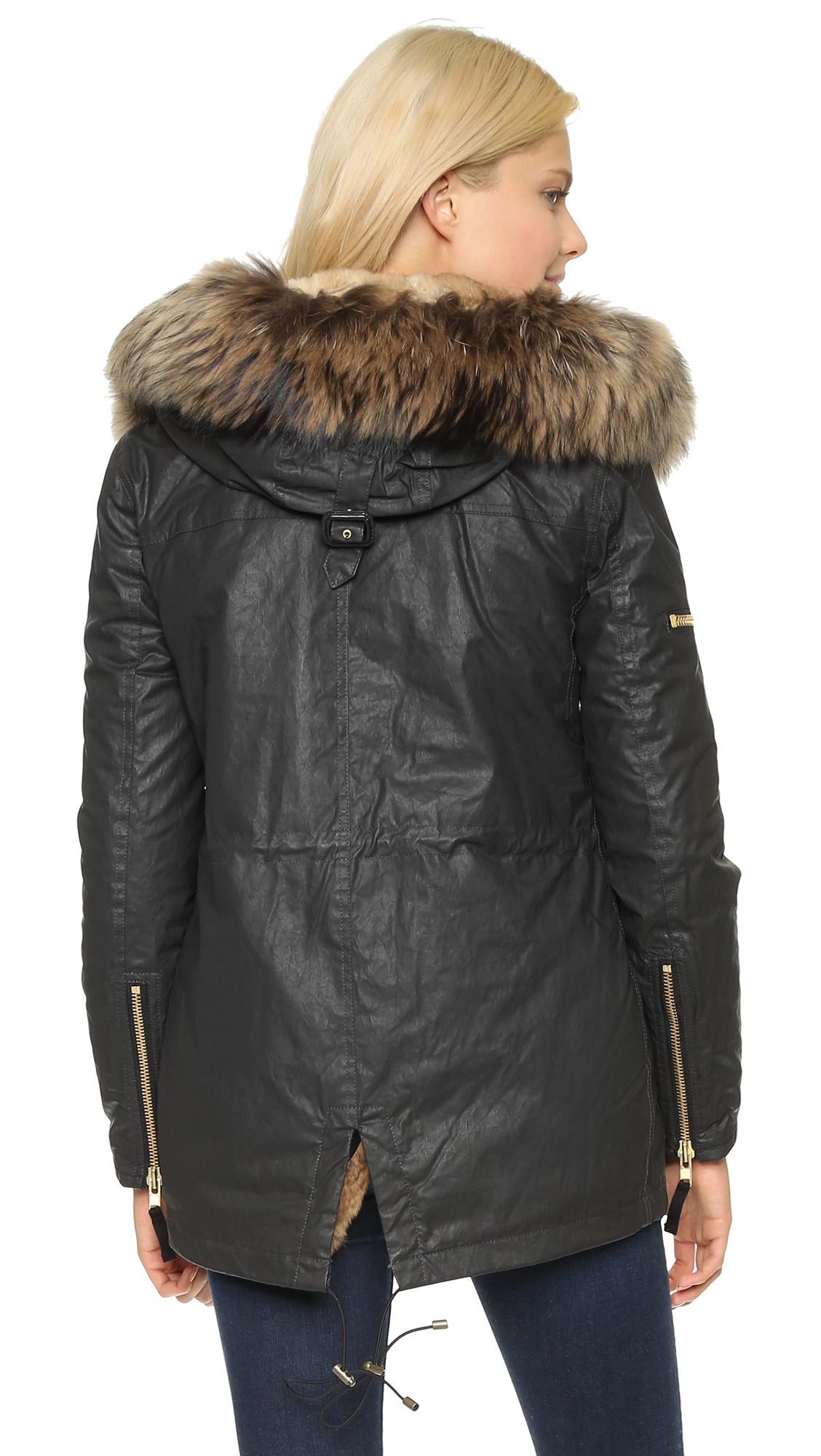 Sam. Mini Tribeca Parka in Black Lyst