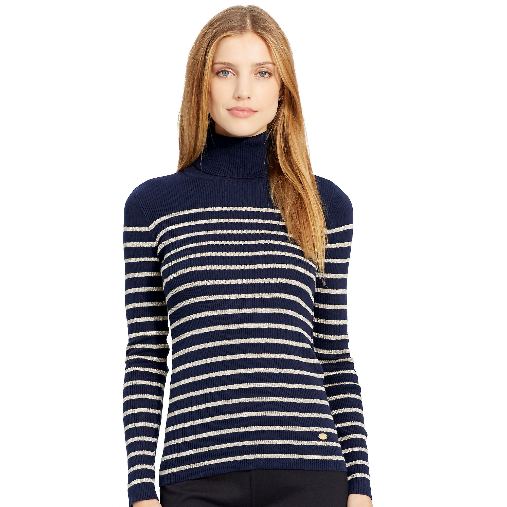 ralph lauren striped turtleneck