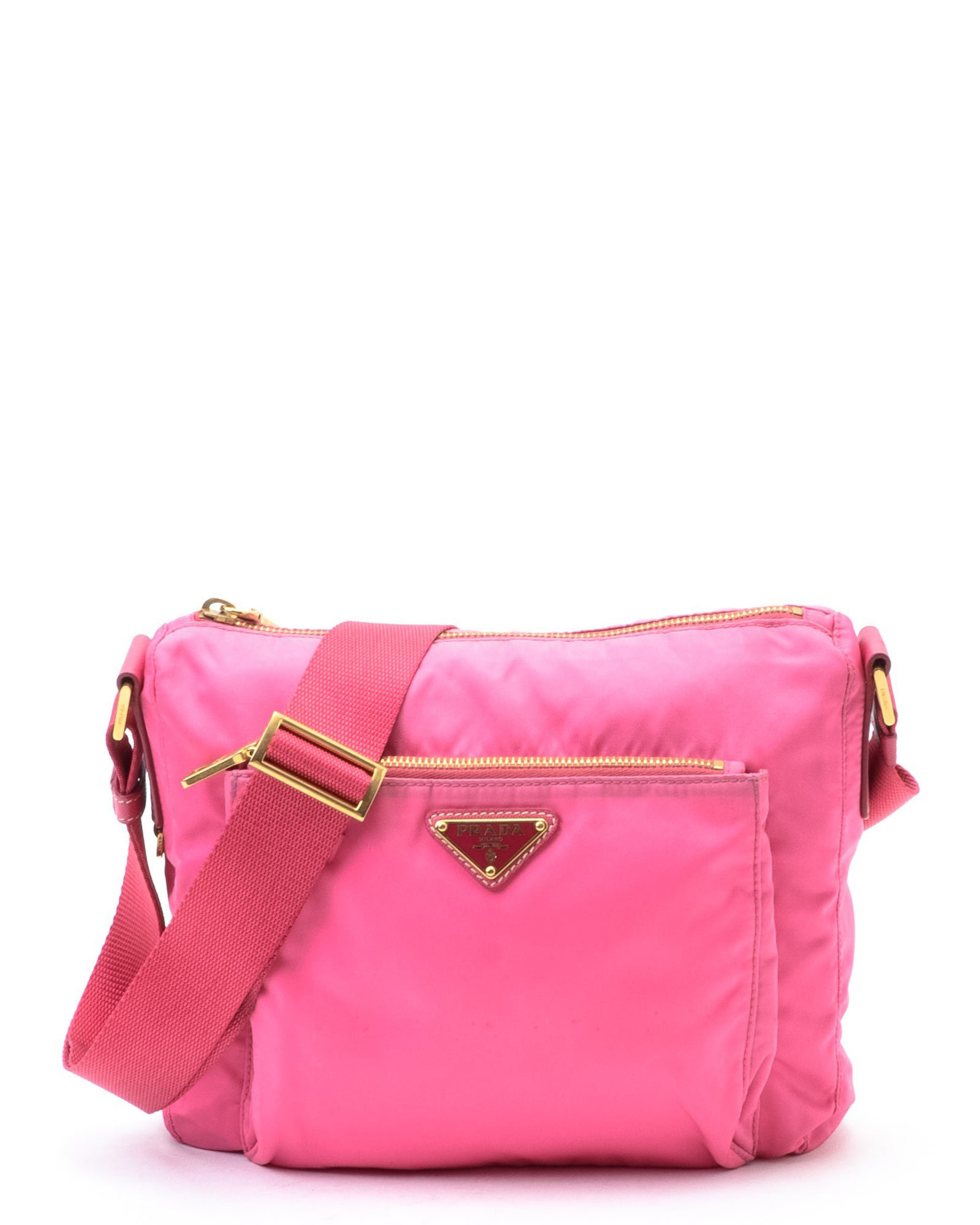 Prada Synthetic Guaranteed Authentic Pre-owned Vela Cross-body Bag in Pink - Lyst