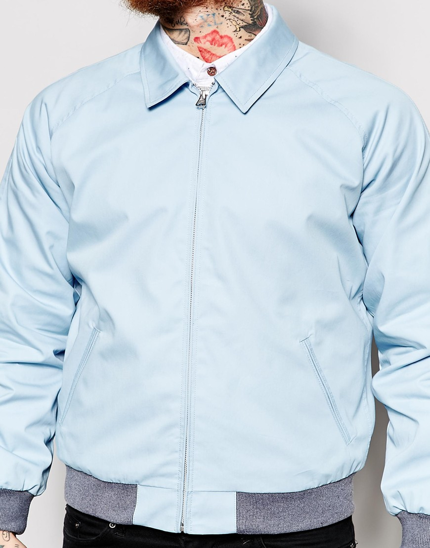 light blue harrington jacket