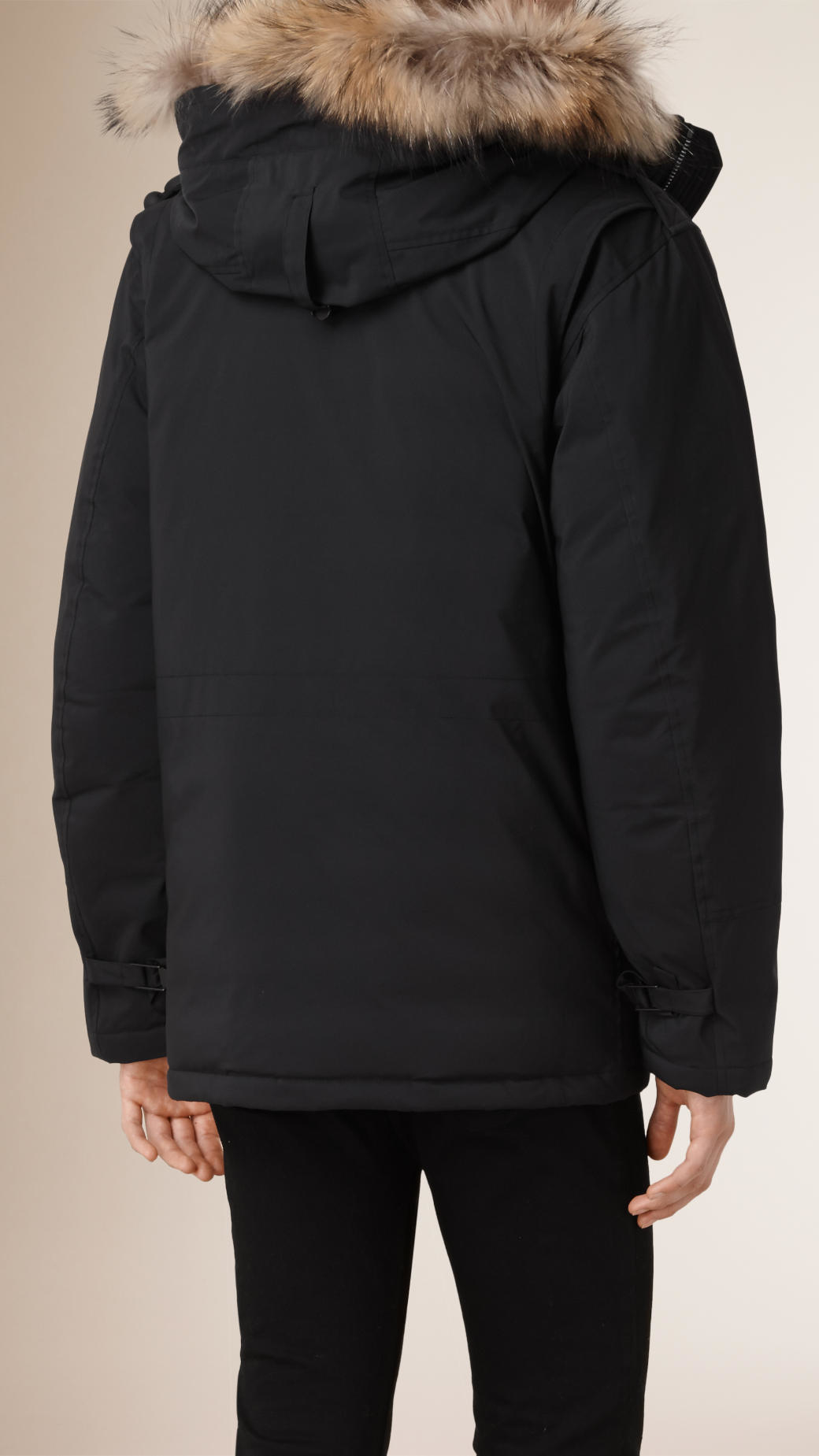 burberry down parka men's