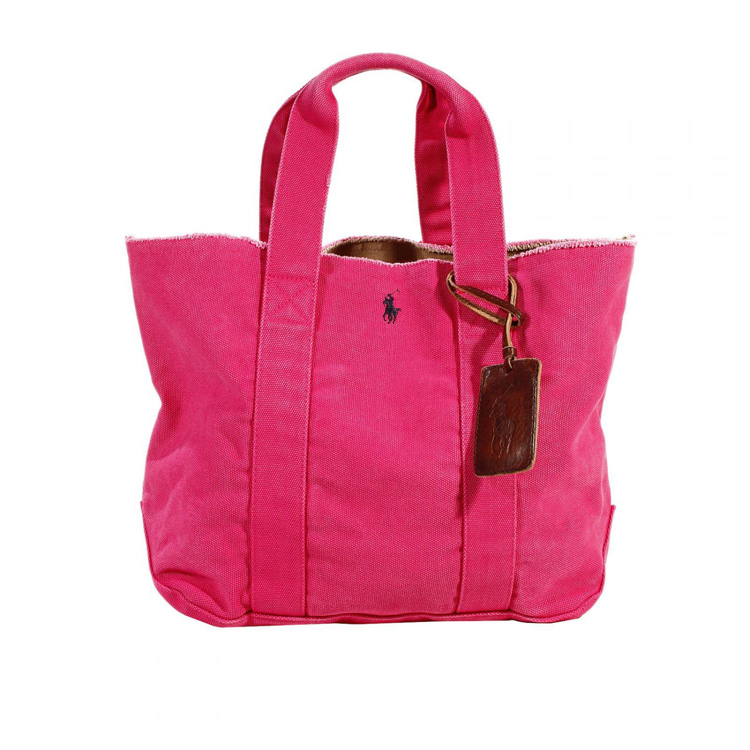 Polo ralph lauren Handbag Tote Medium Washed Canvas in Pink Lyst