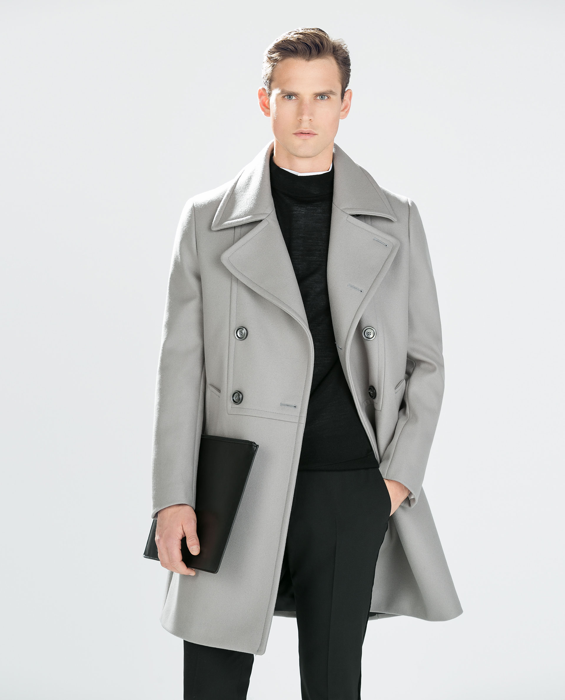 Grey Mens Coat - Coat Nj