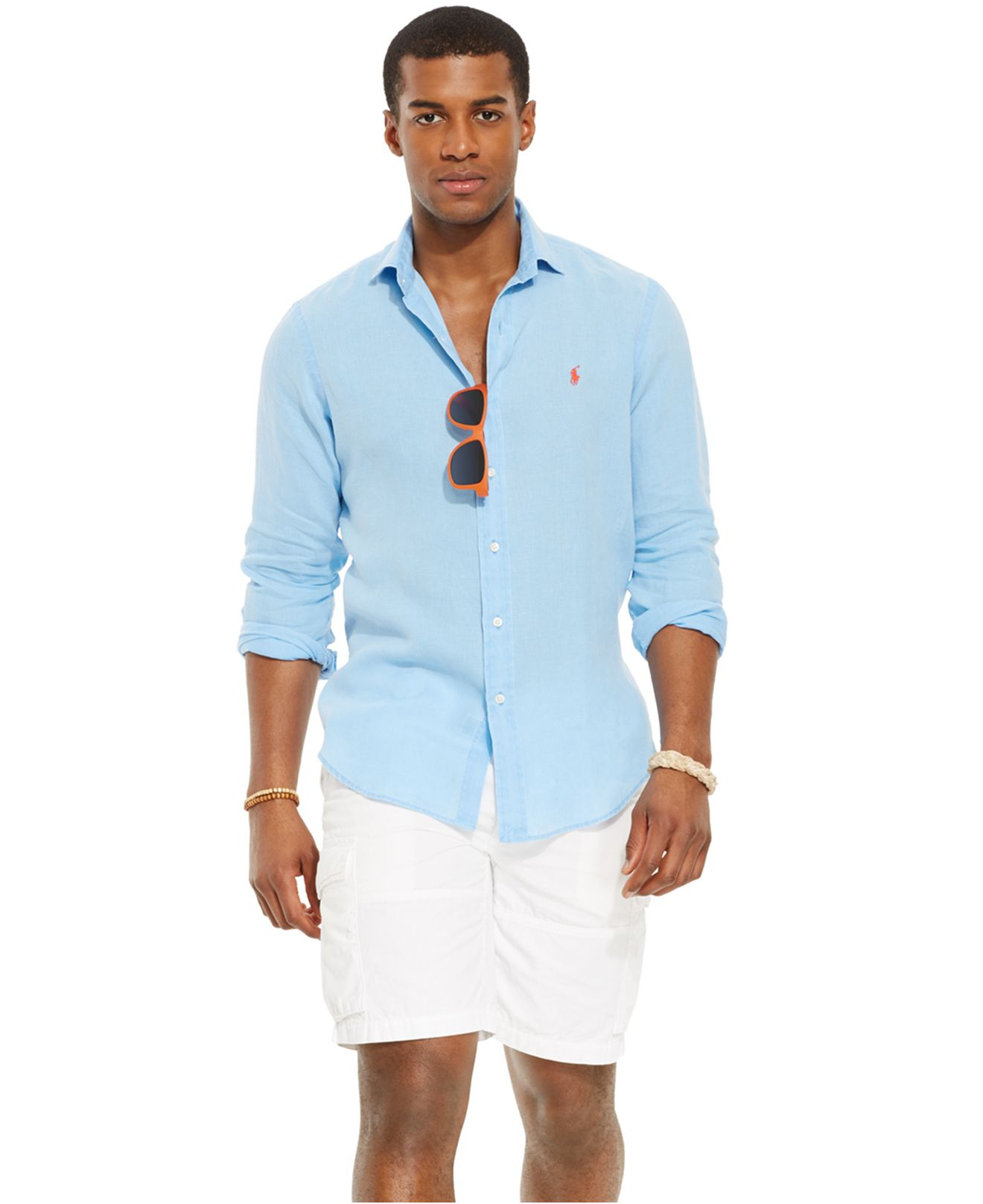 doneren Betrouwbaar Reclame Polo Ralph Lauren Linen Sport Shirt in Blue for Men | Lyst