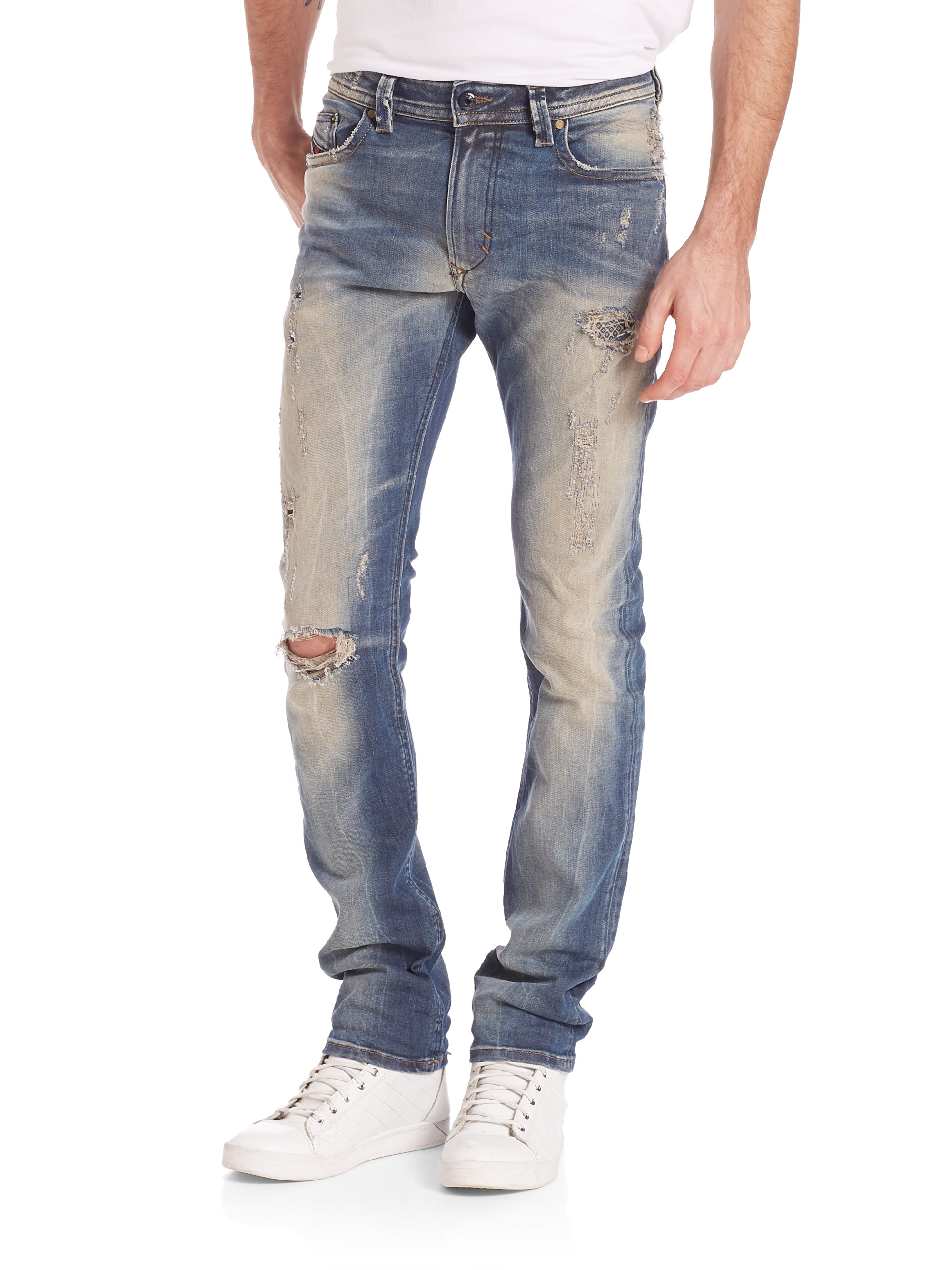 diesel distressed jeans