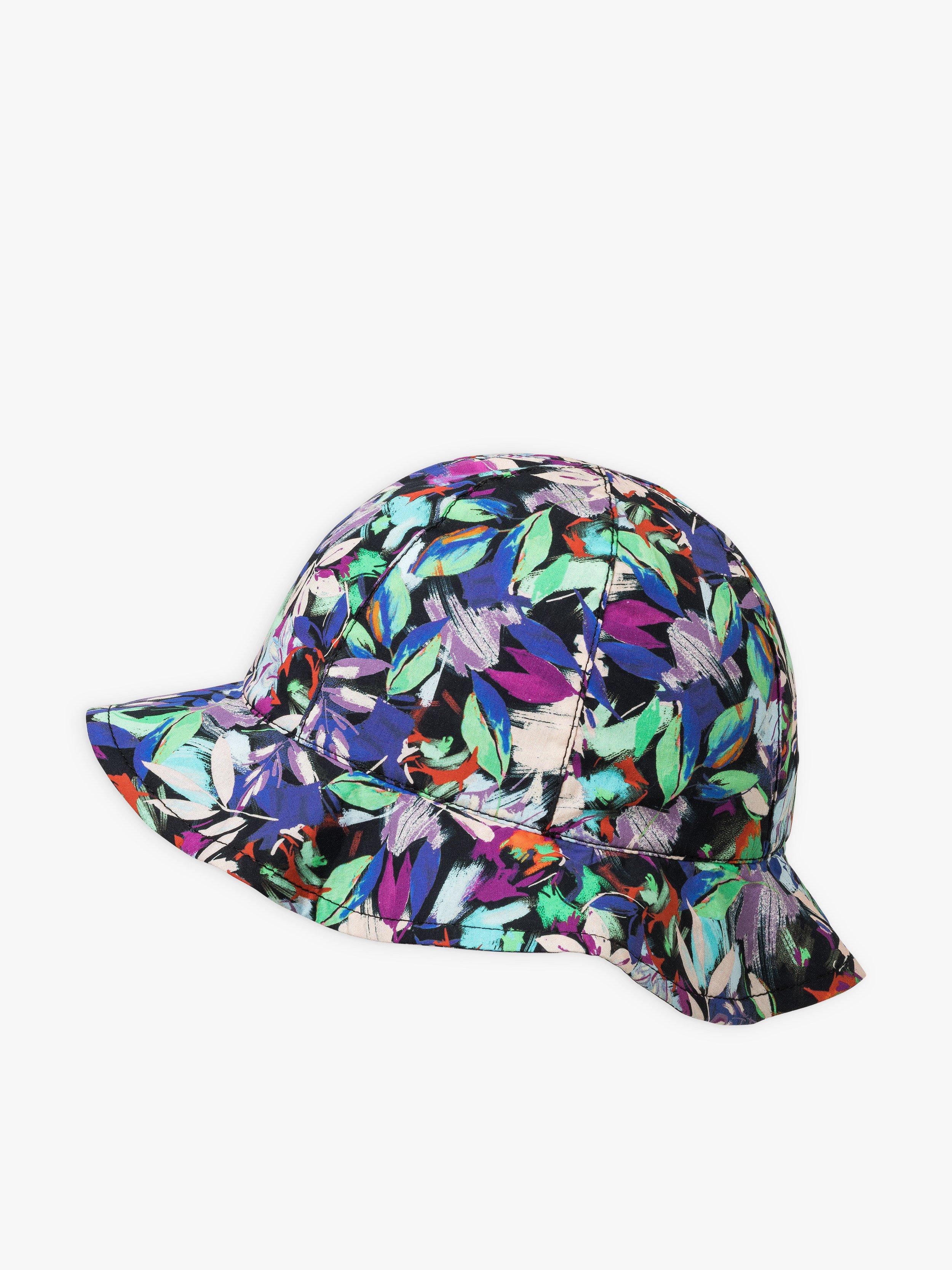 Cotton Black Floral Print Moana Hat | Lyst