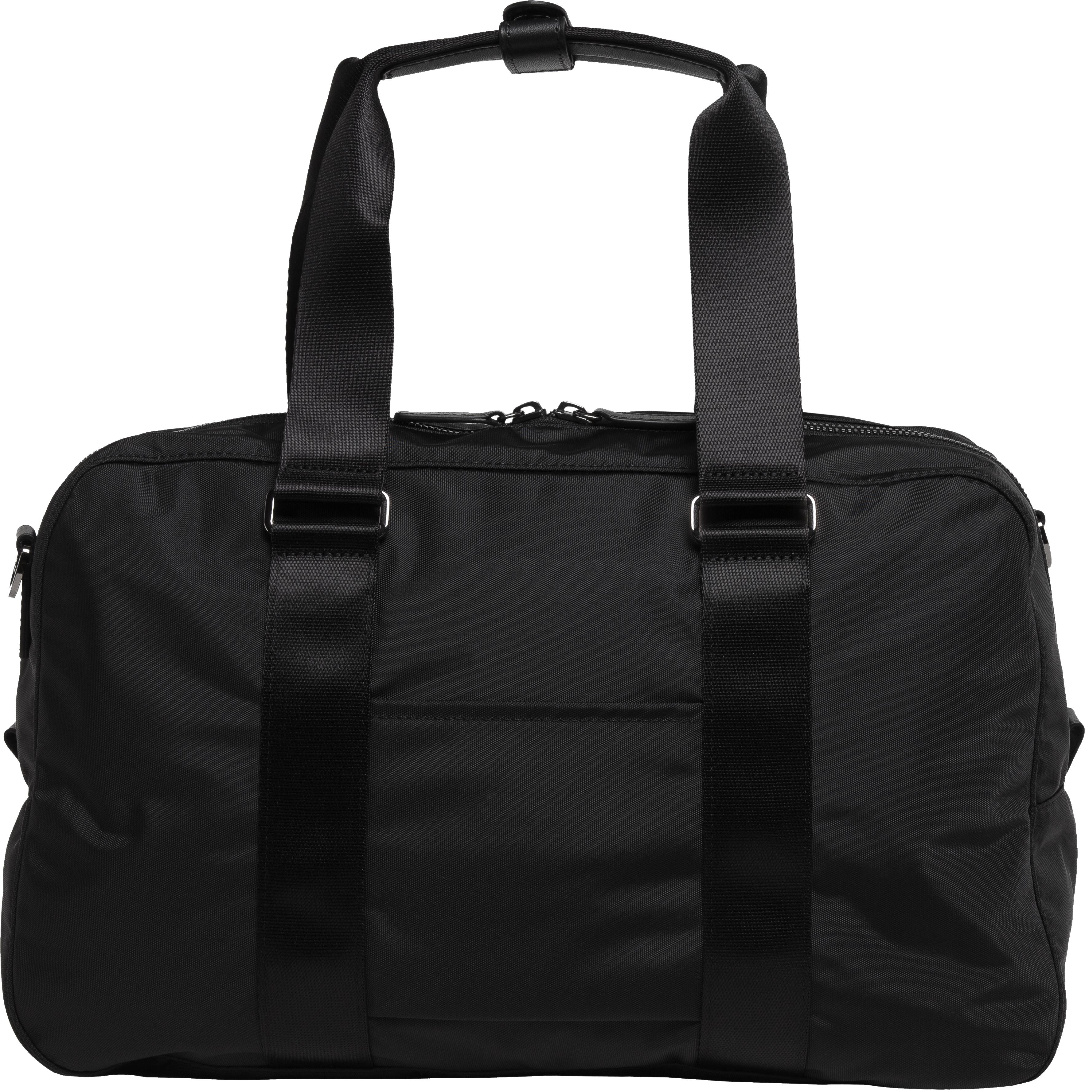 agnès b. Synthetic Black Travel Boston Bag - Lyst