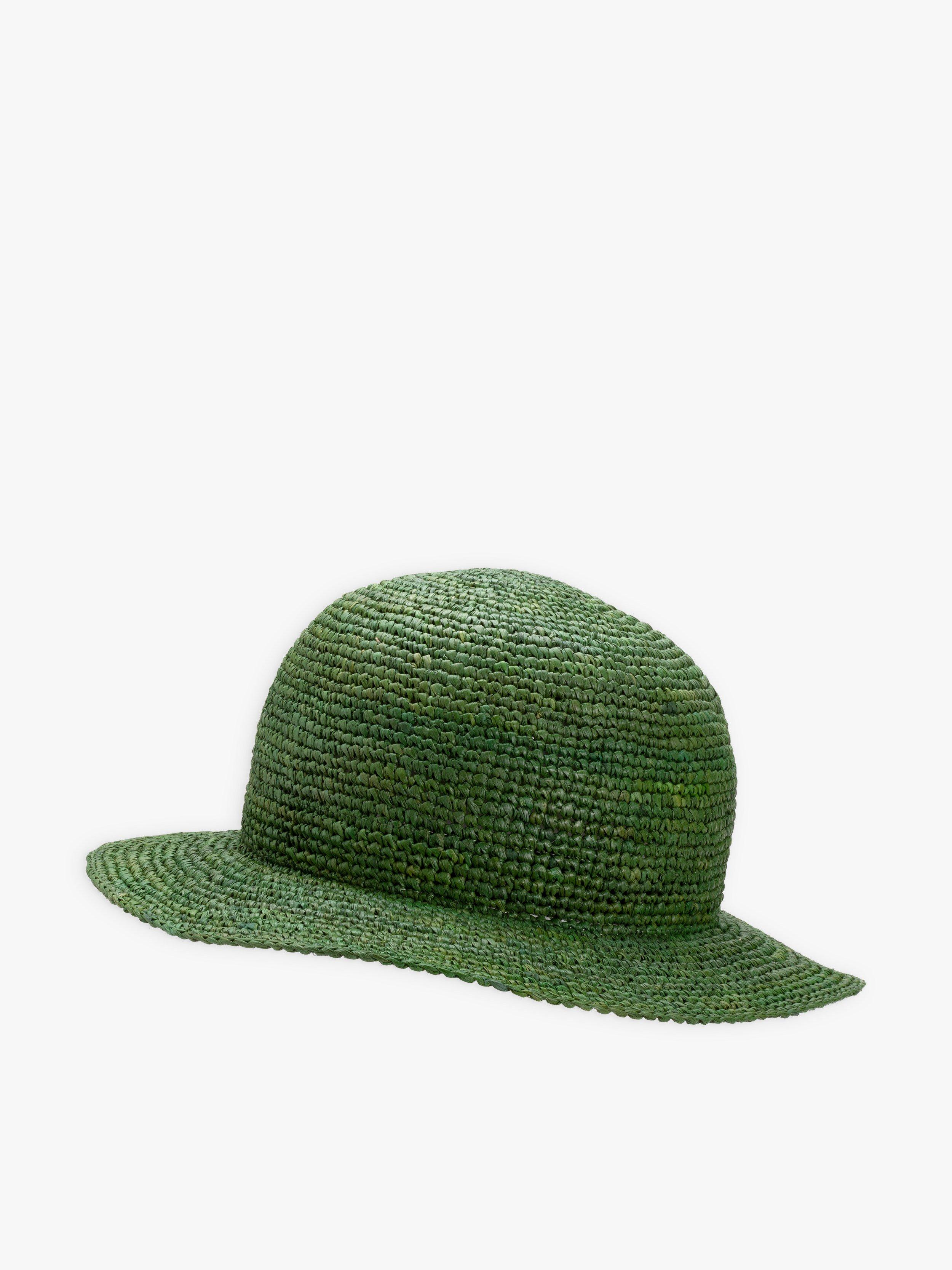 agnès b. Green Raffia Juliette Hat | Lyst