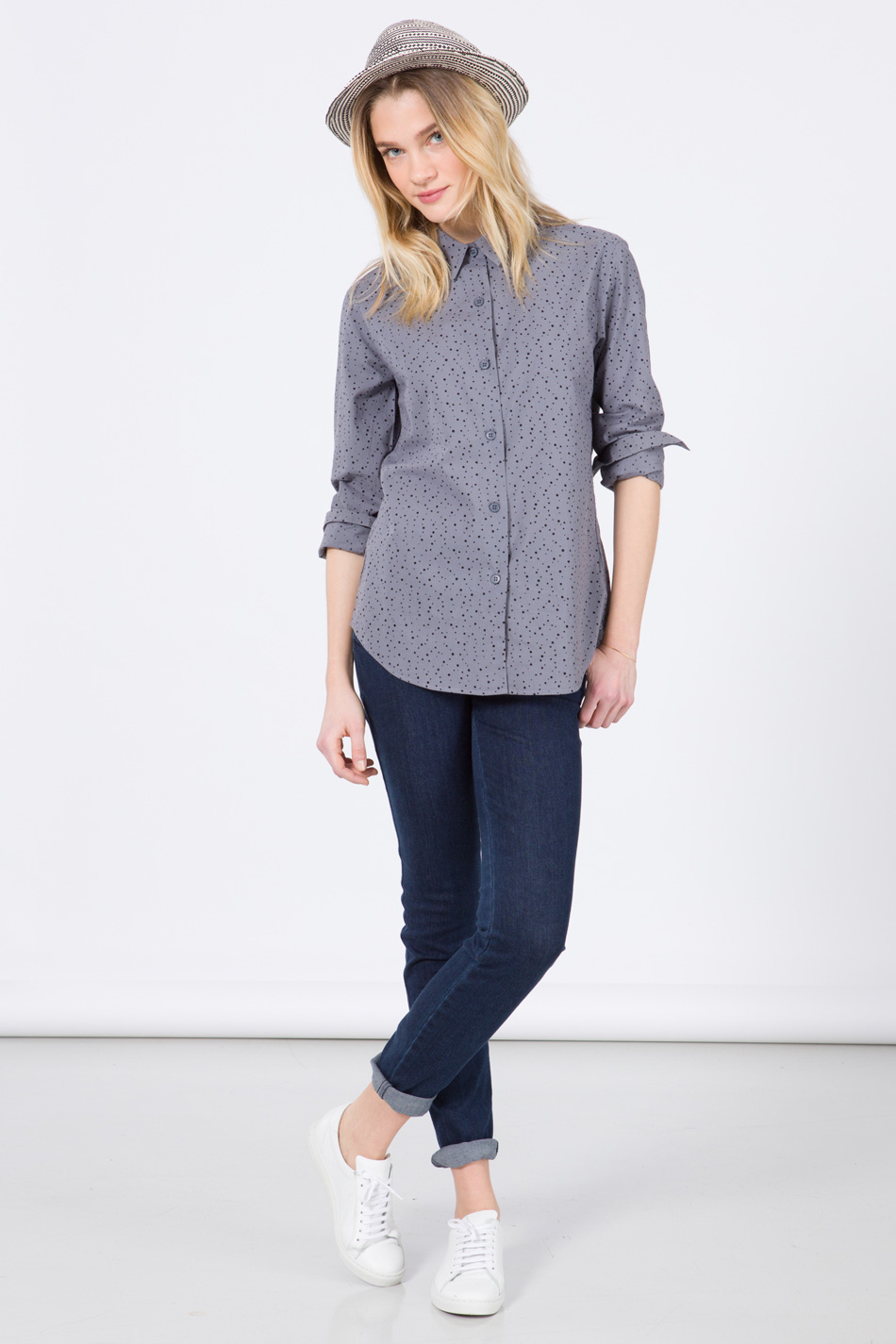 Agnès b. Grey Zorro Shirt in Gray Lyst