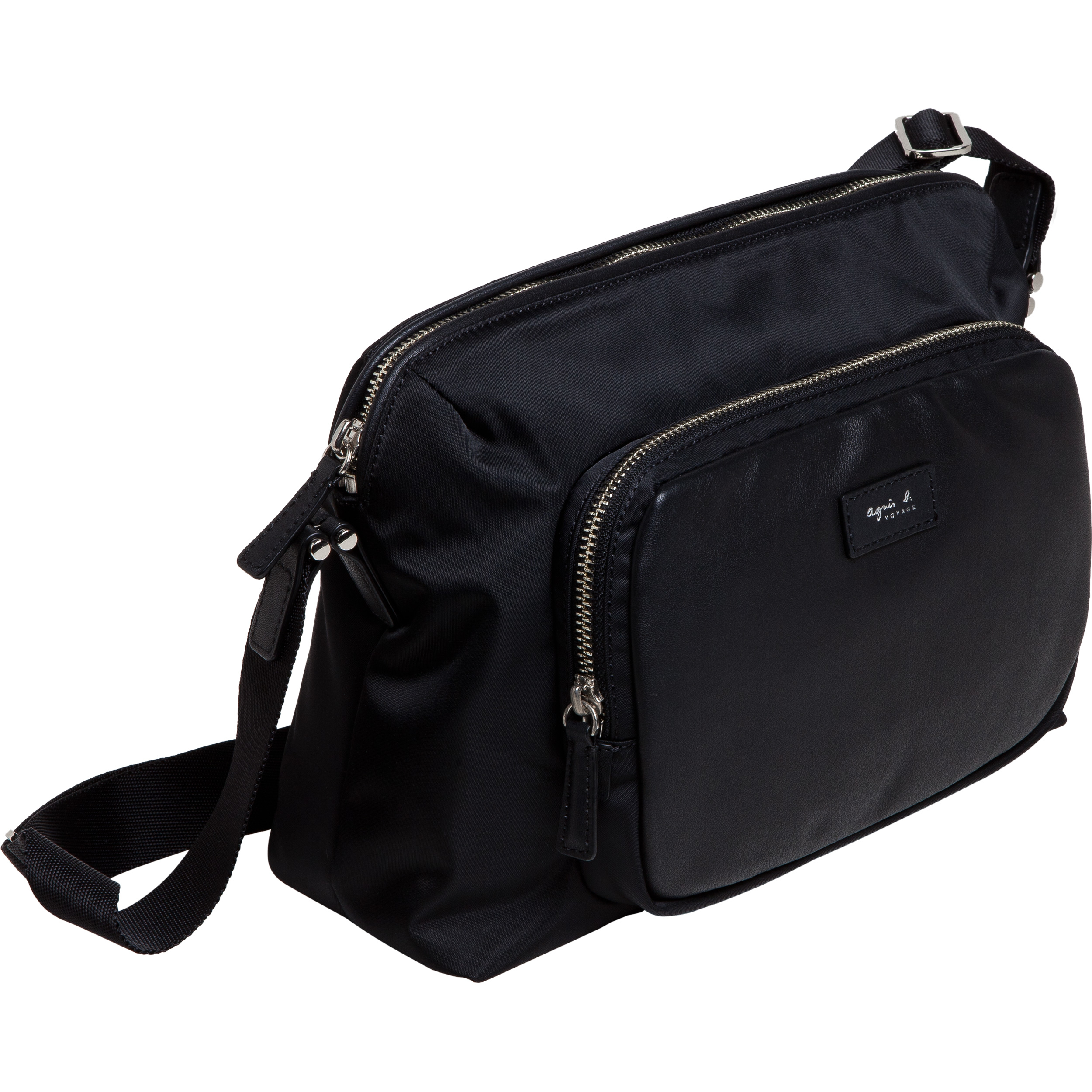 agnès b. Black Shoulder Bag in Black - Lyst