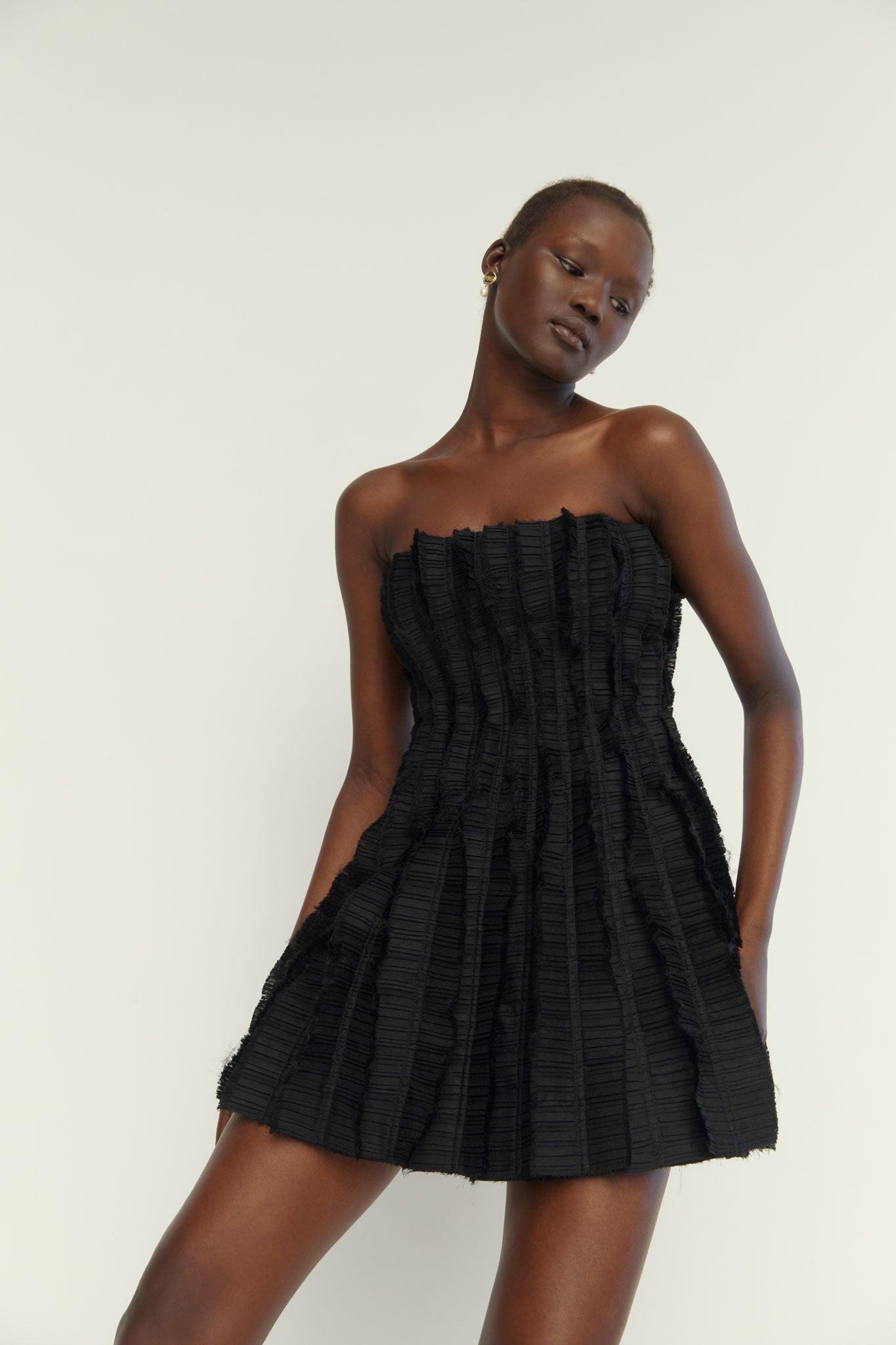 Aje. Hybrid Sleeveless Mini Dress in Black | Lyst