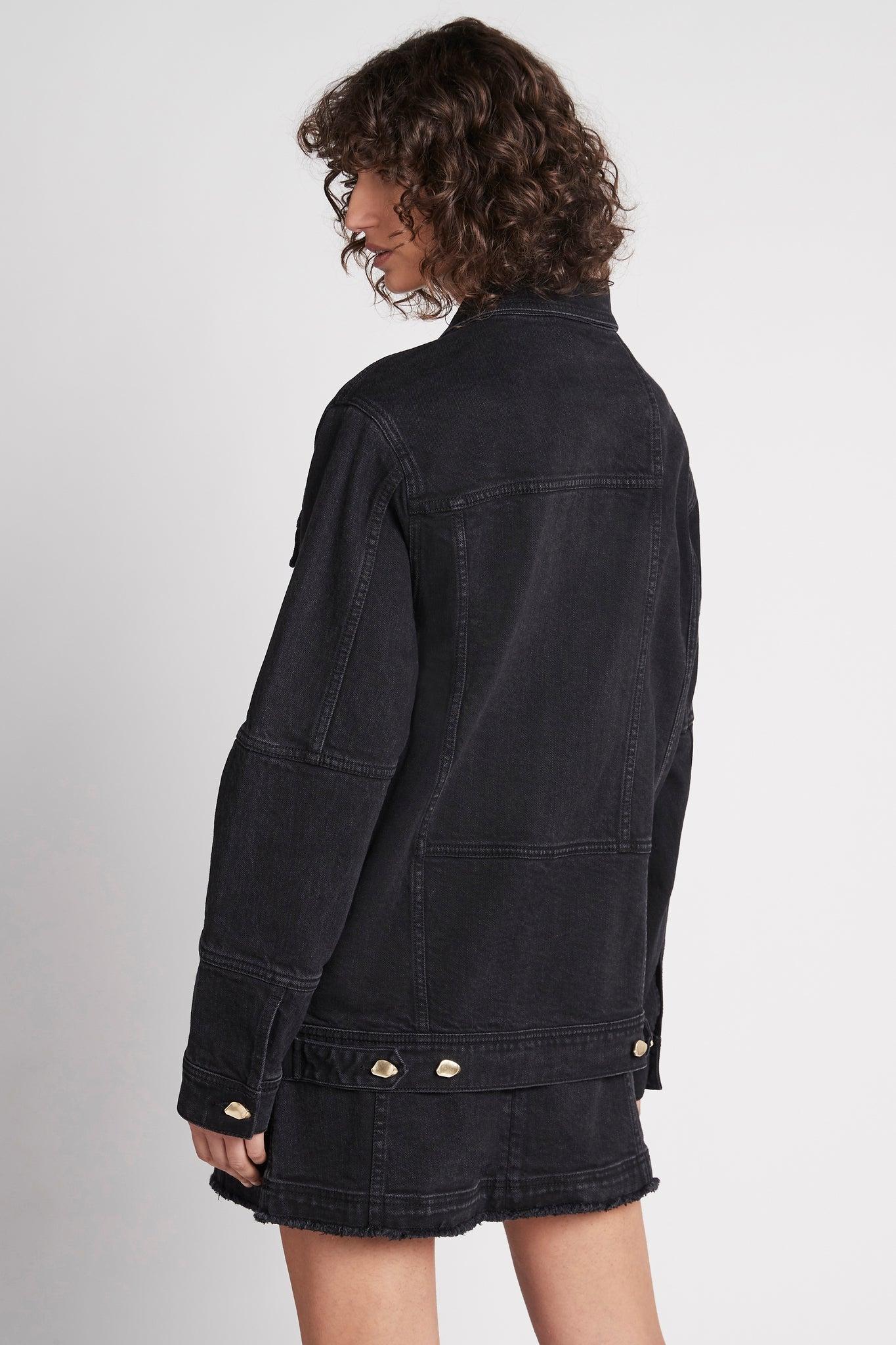 Aje. Freecycle Denim Jacket in Black | Lyst