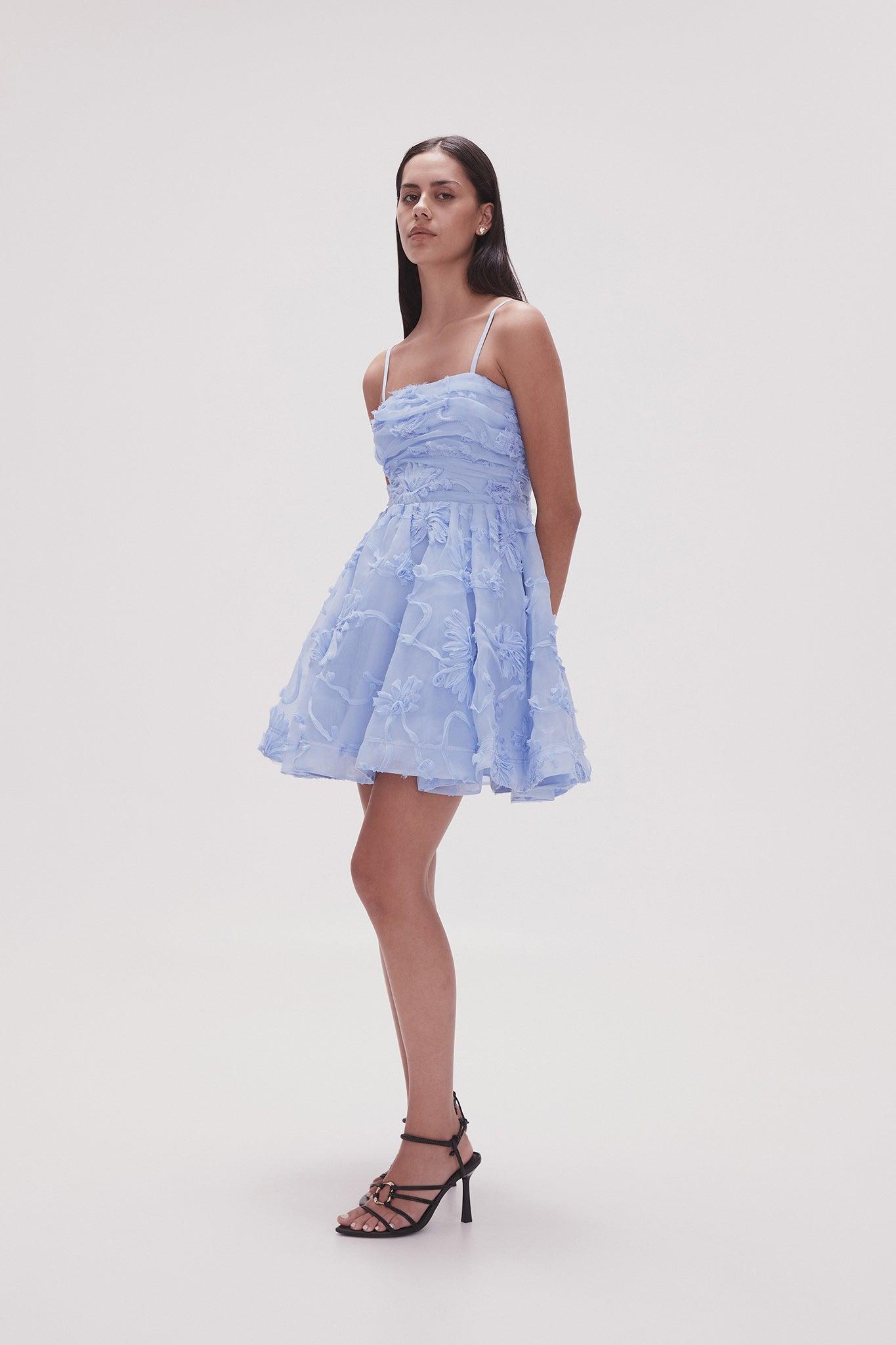 Aje. Evangeline Mini Dress in Blue | Lyst