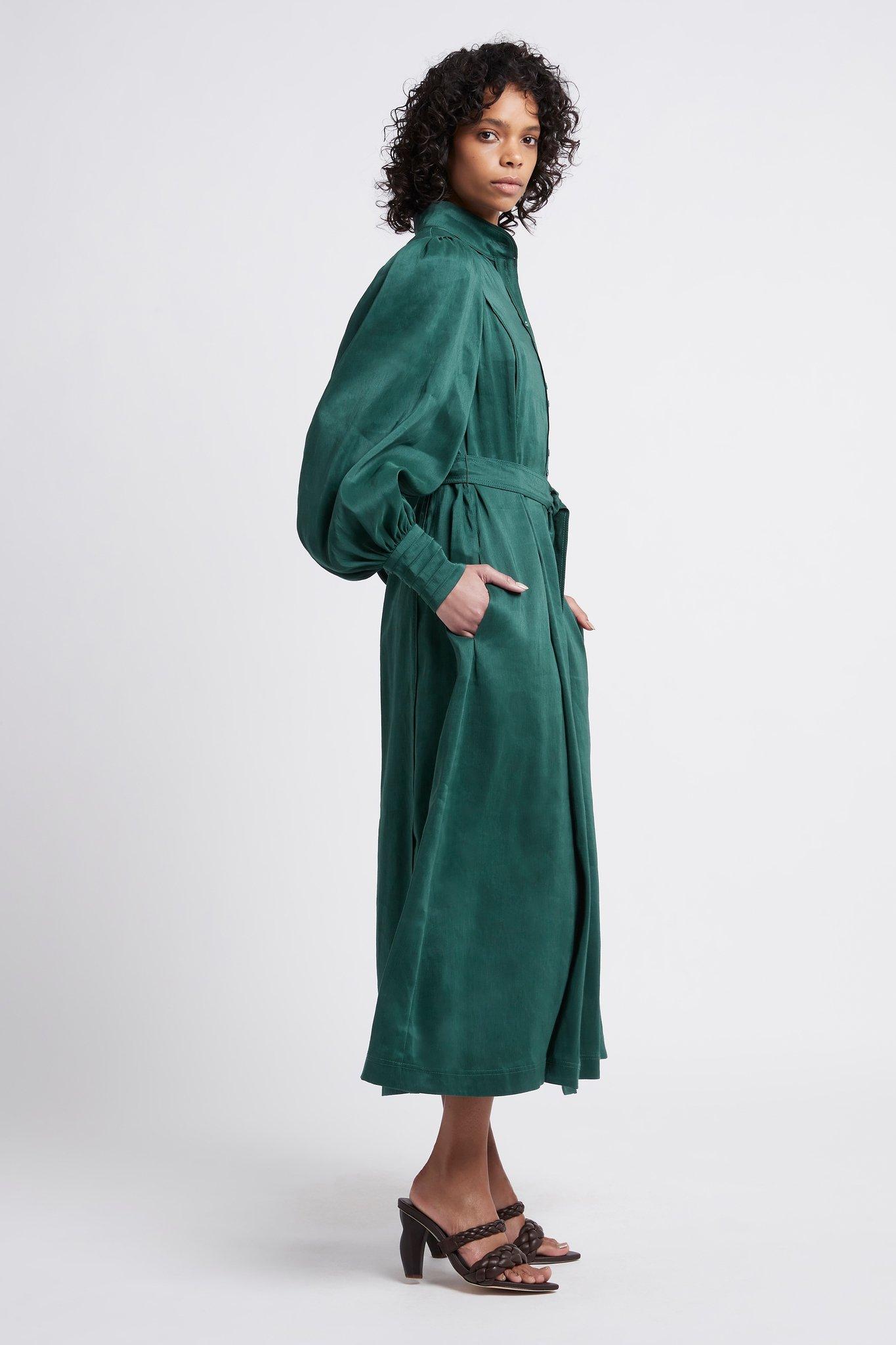 Dark green store tshirt dress