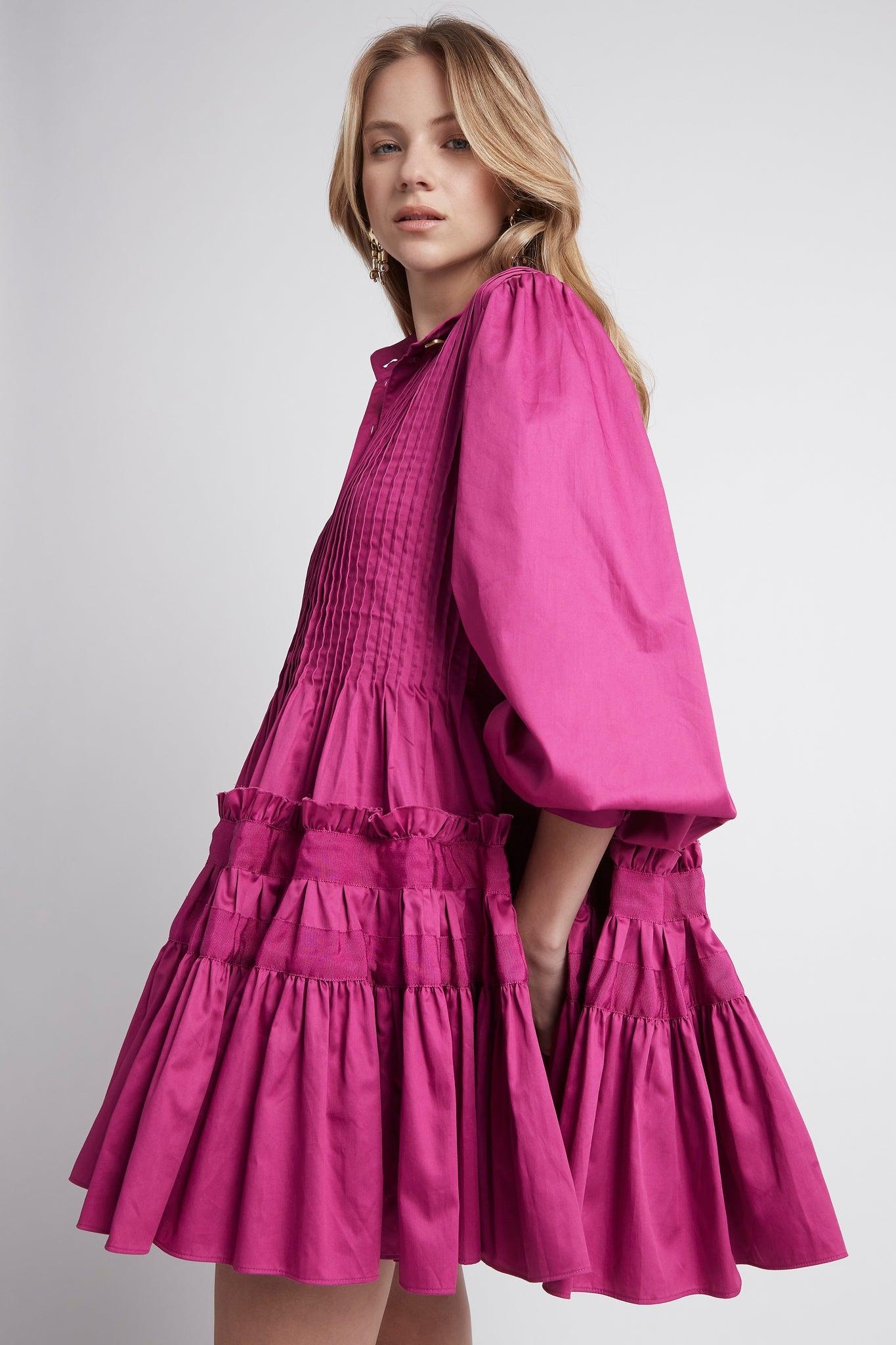 Aje. Cotton Run Free Smock Dress in 