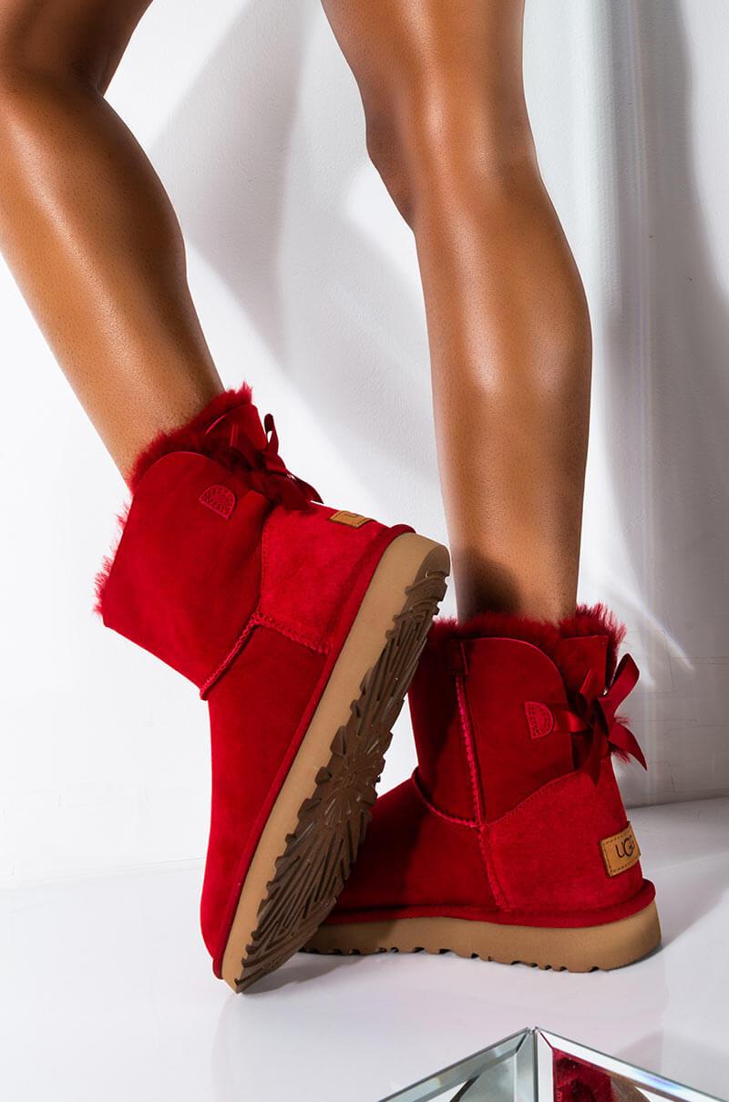 bailey bow uggs red