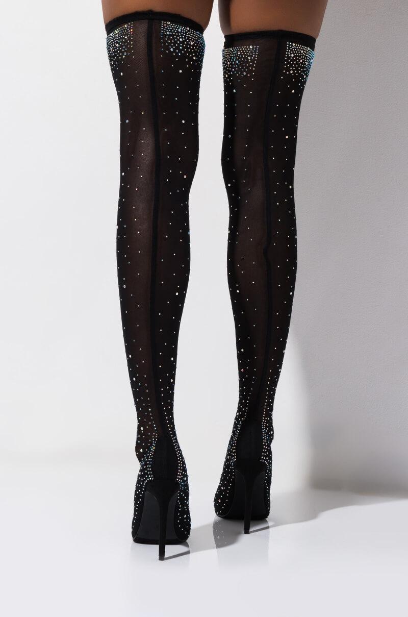 thigh high boots sparkly